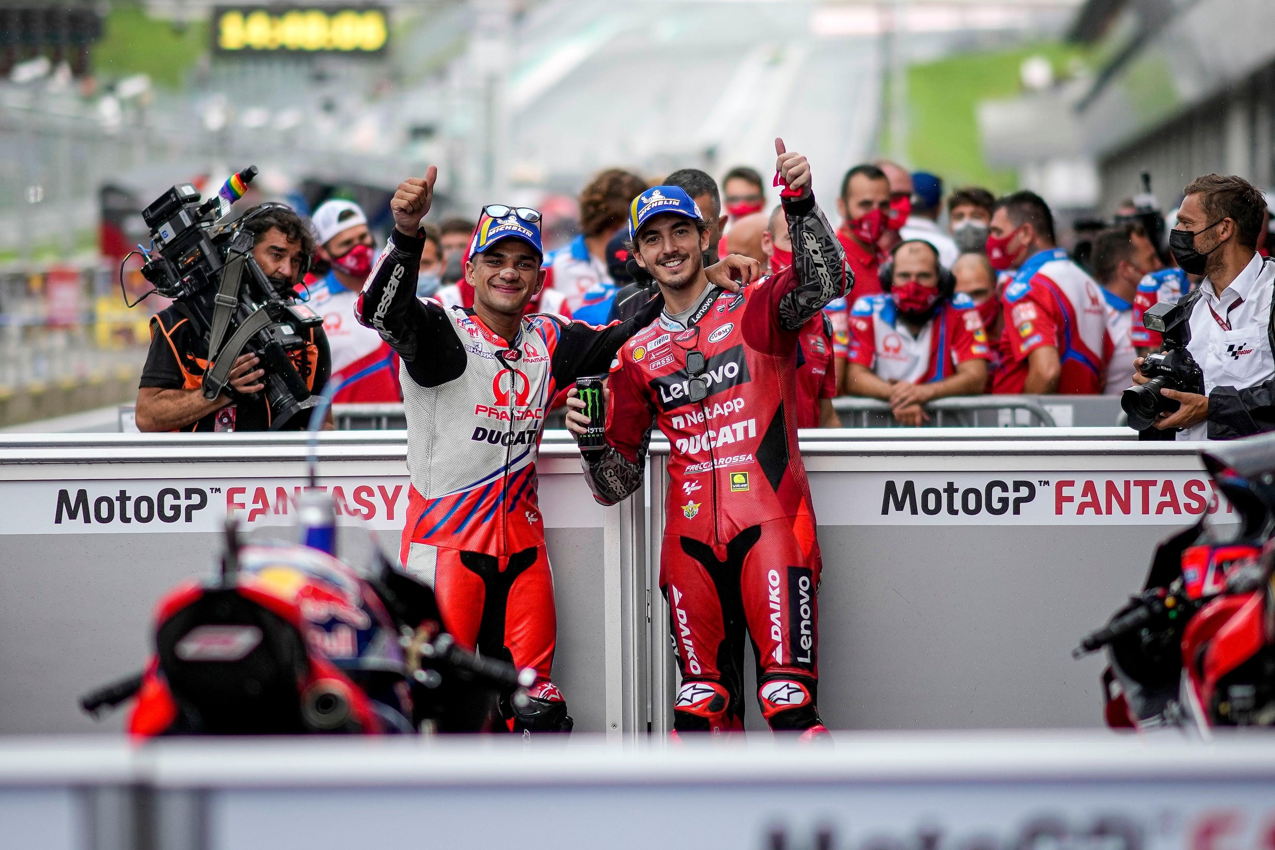 PECCO BAGNAIA AND JORGE MARTIN DELIVER MOTOGP WET WEATHER MASTERCLASS