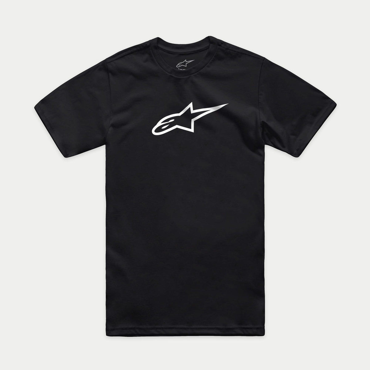 Alpinestars Ageless 2.0 CSF Tee, Short Sleeve T-Shirt, Black with White Ageless Logo, Casual Motorsport Sportswear