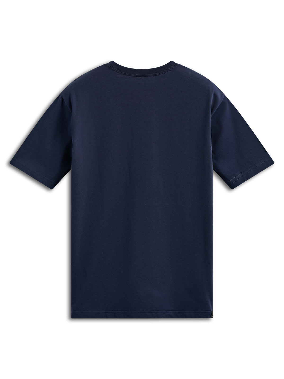Alpinestars Ageless Shadow CSF Tee, Short Sleeve T-Shirt, Navy Blue, Back View, Plain and Casual Motorsport-Inspired Design