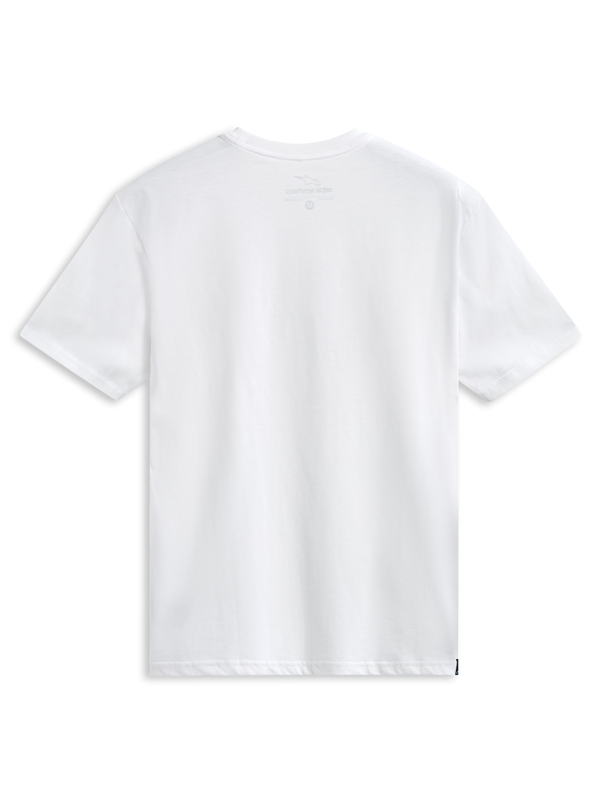 Alpinestars Always 2.0 CSF Tee, Short Sleeve T-Shirt, White, Black and Red Linear Logo Graphic, Casual Motorsport Sportswear