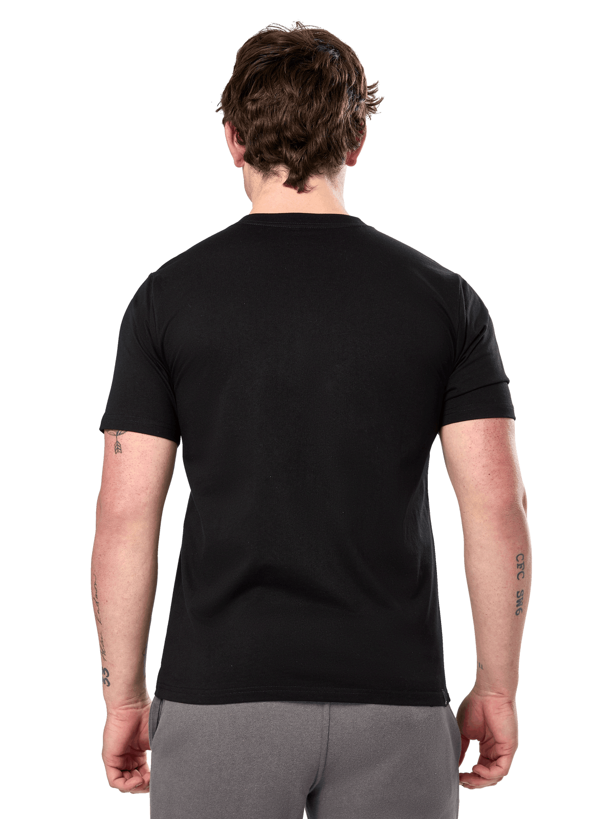 Alpinestars Prevail CSF Tee, koszulka z krótkim rękawem, czarna, widok z tyłu ukazujący gładki design, codzienna odzież streetwearowa w stylu motorsport