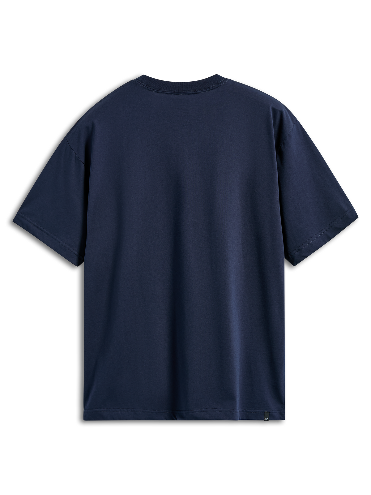 Alpinestars Aplomb Oversized CSF Tee, t-shirt z krótkim rękawem, granatowy, widok z tyłu, luźny krój oversized, gładki design z małą metką z logo na dolnej krawędzi, codzienna odzież sportowa