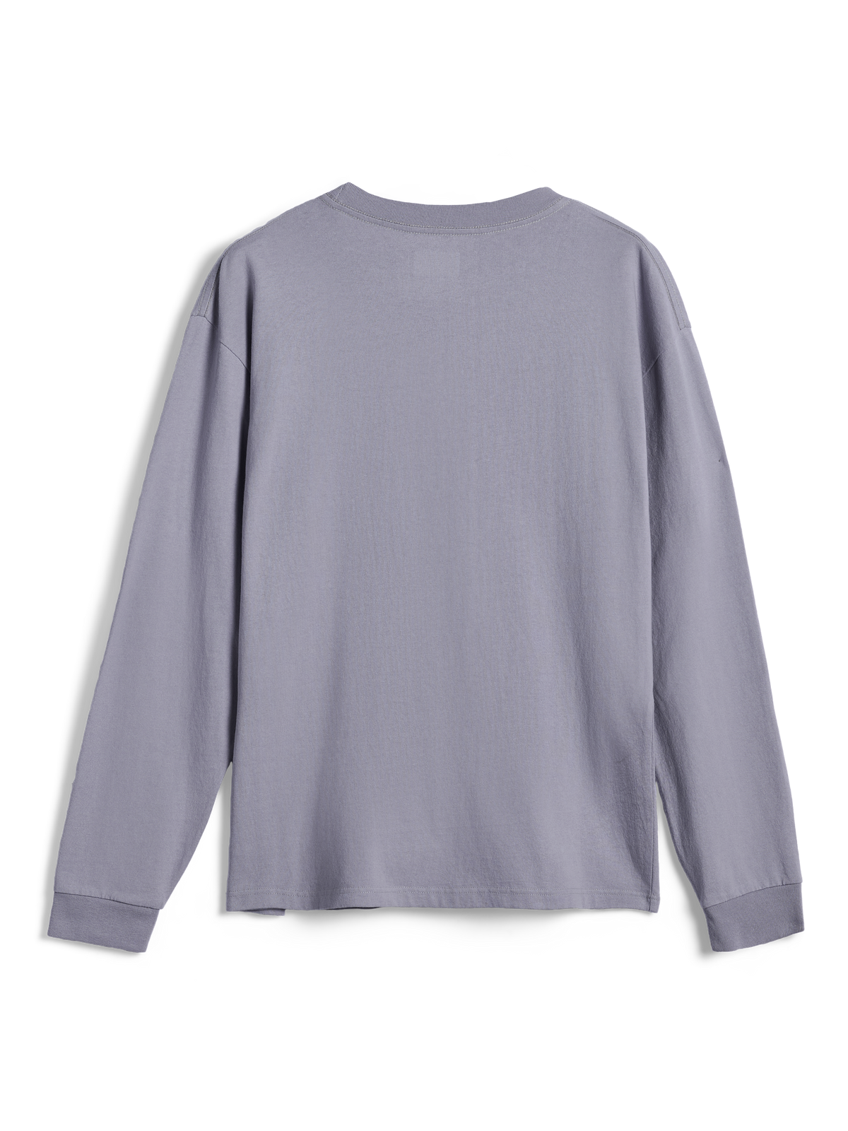 Alpinestars Essentials Ageless LS Tee, koszulka z długim rękawem, srebrna, widok z tyłu, gładki design z prążkowanym dekoltem i mankietami, 100% dżersej z bawełny organicznej, luźny nowoczesny krój