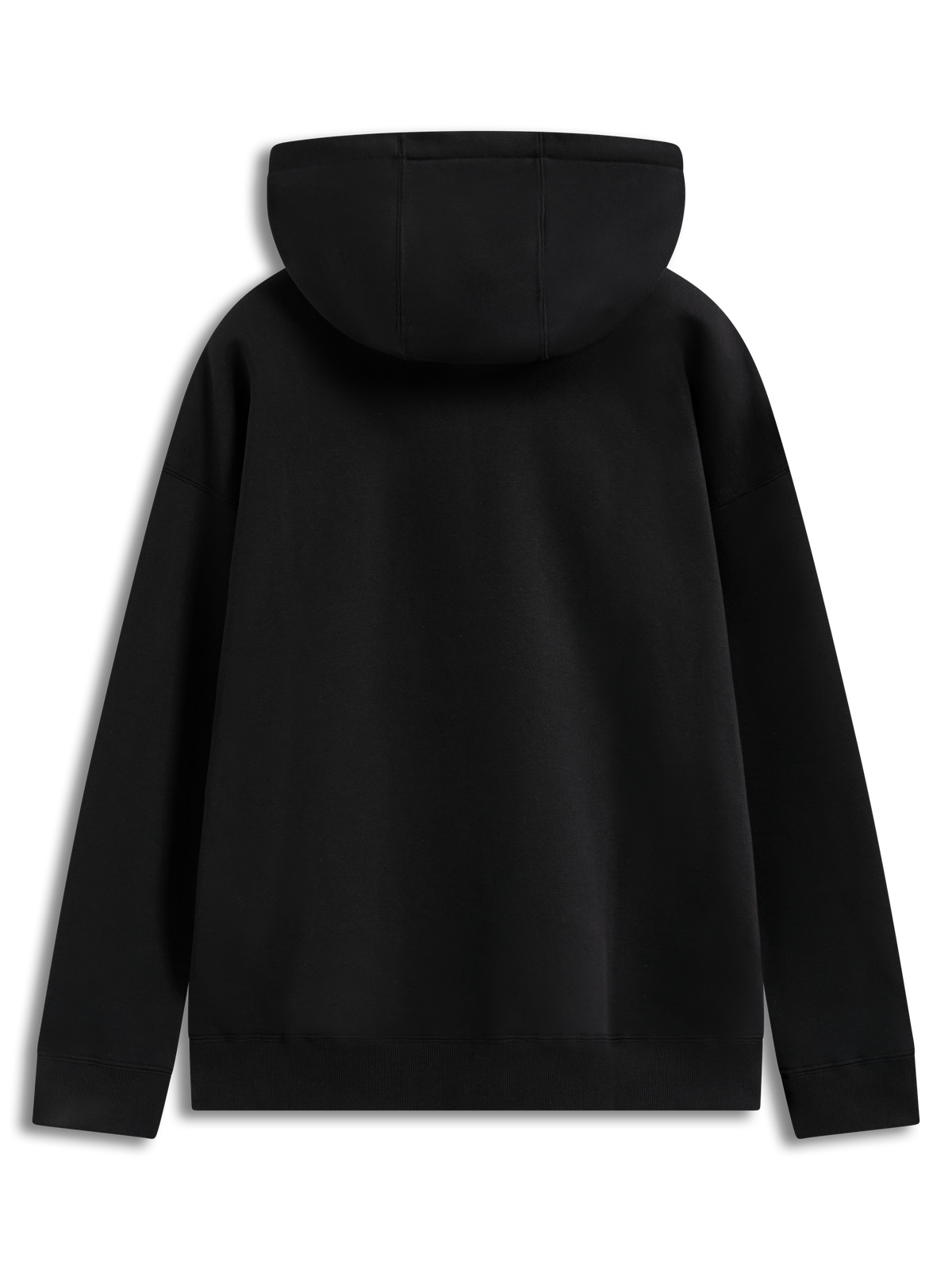 Alpinestars Prelude Oversized Hoodie, czarna sportowa bluza z polaru, widok z tyłu, luźny fason i prążkowane ściągacze.