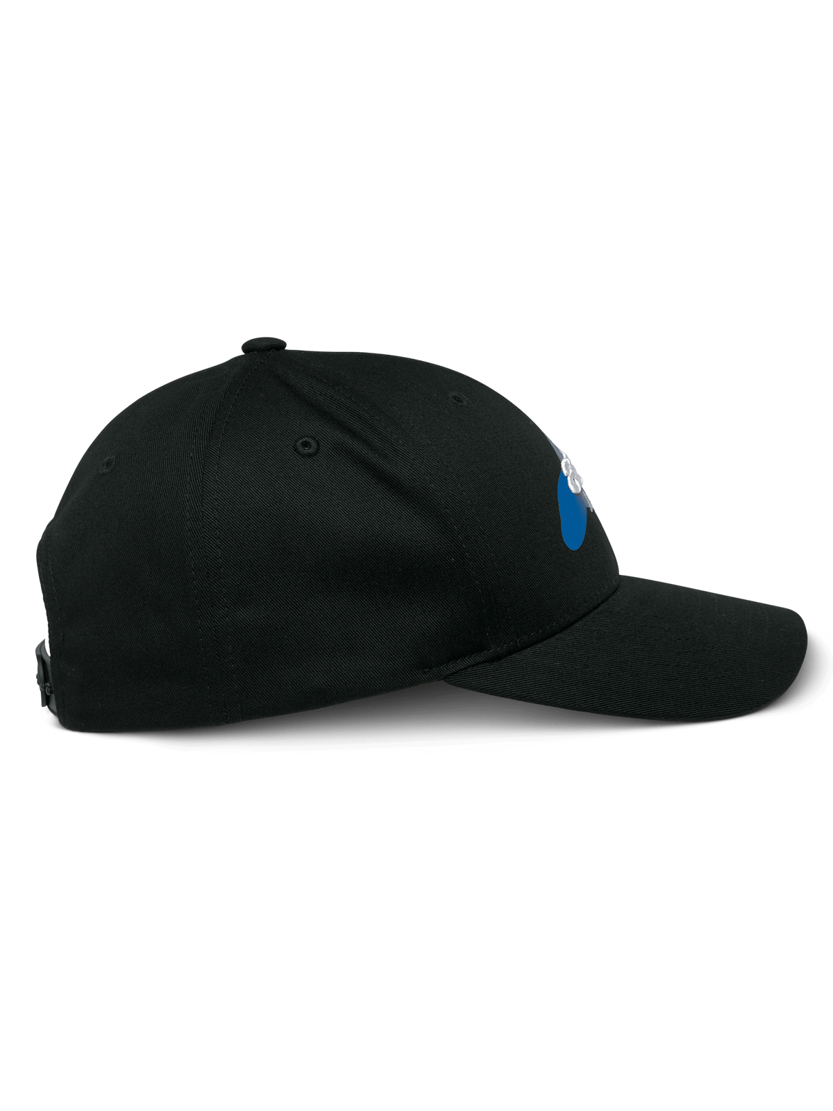 Alpinestars Profile Hat, widok z boku, czarna, zakrzywiony daszek ze strukturalną koroną, zapięcie typu snapback, codzienne nakrycie głowy inspirowane motorsportem