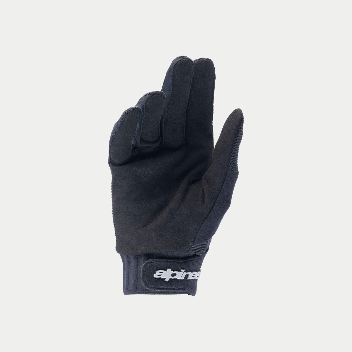 Alpinestars Stella A-Dura Gloves, damskie rękawice rowerowe, czarne, wytrzymała dłoń z syntetycznego zamszu, neoprenowy mankiet z zapięciem na rzep, białe logo Alpinestars