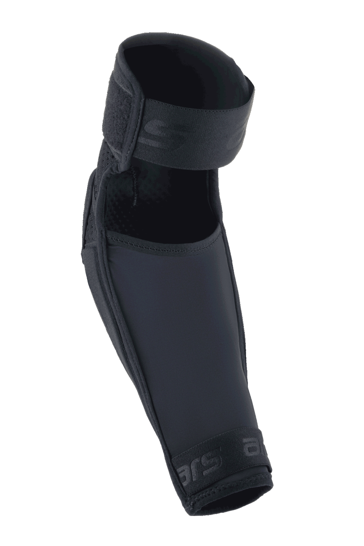 Alpinestars A-Impact Plasma Elite Elbow Protector, czarny, z podwójnym zapięciem na rzepy, o wstępnie zakrzywionym, ergonomicznym kształcie, konstrukcja z materiałów mesh i ripstop, wysokiej klasy ochrona do jazdy na rowerze górskim