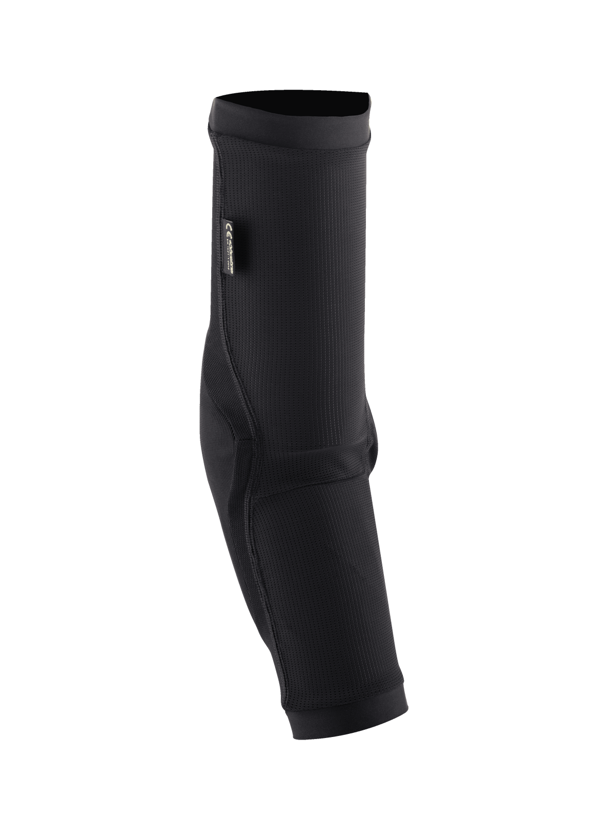 Alpinestars Paragon Plus Elbow Protectors, czarne ochraniacze łokci MTB, wsuwany rękaw z teksturowaną, oddychającą siatką, wzmocnienia z tkaniny rip-stop, metka z certyfikatem CE, ergonomiczny design do jazdy na rowerze górskim