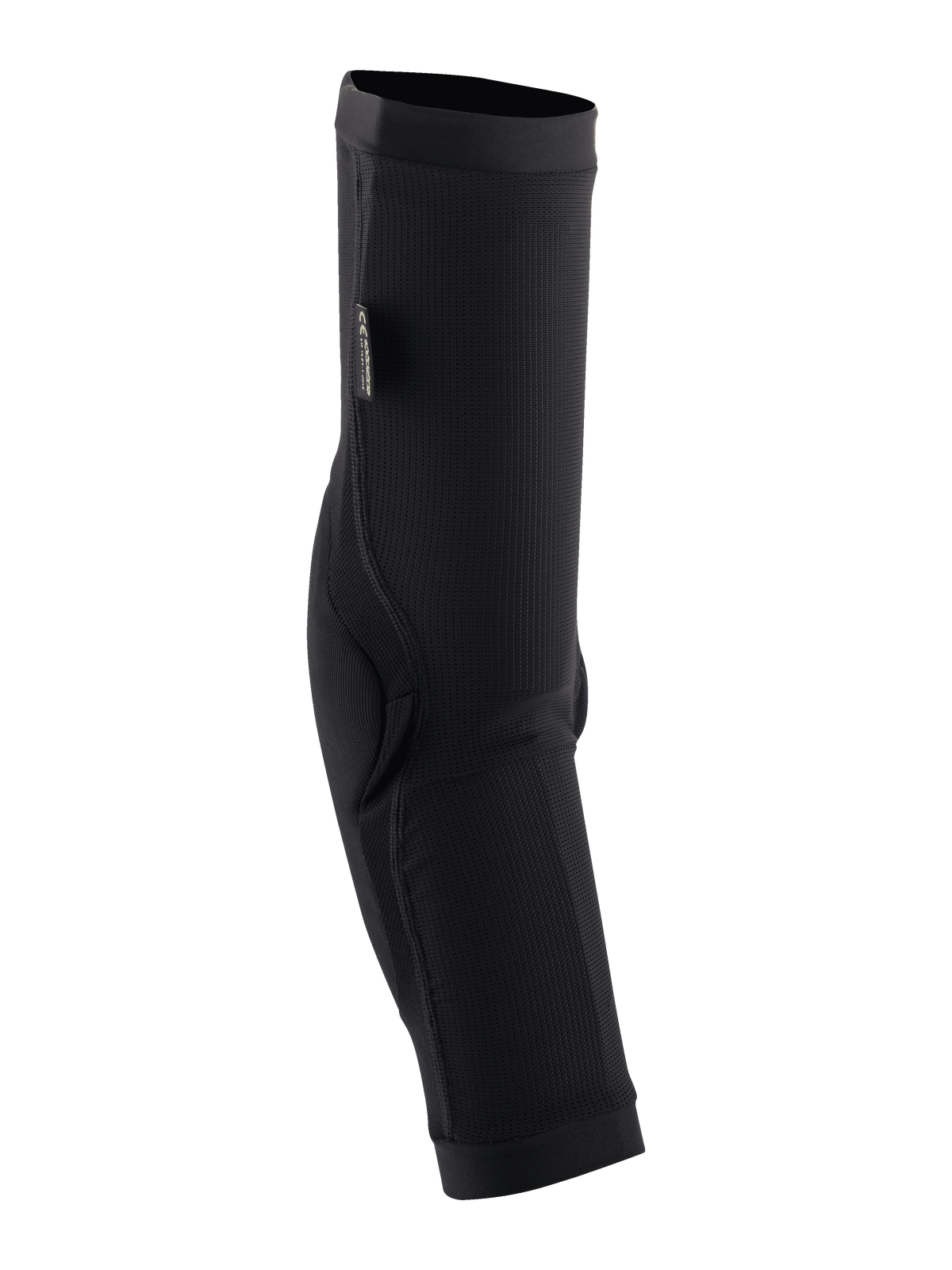 Alpinestars Paragon Plus Elbow Protectors, czarne, wsuwane ochraniacze łokci MTB z oddychającym siatkowym rękawem i wzmocnioną wyściółką dla ochrony w terenie.