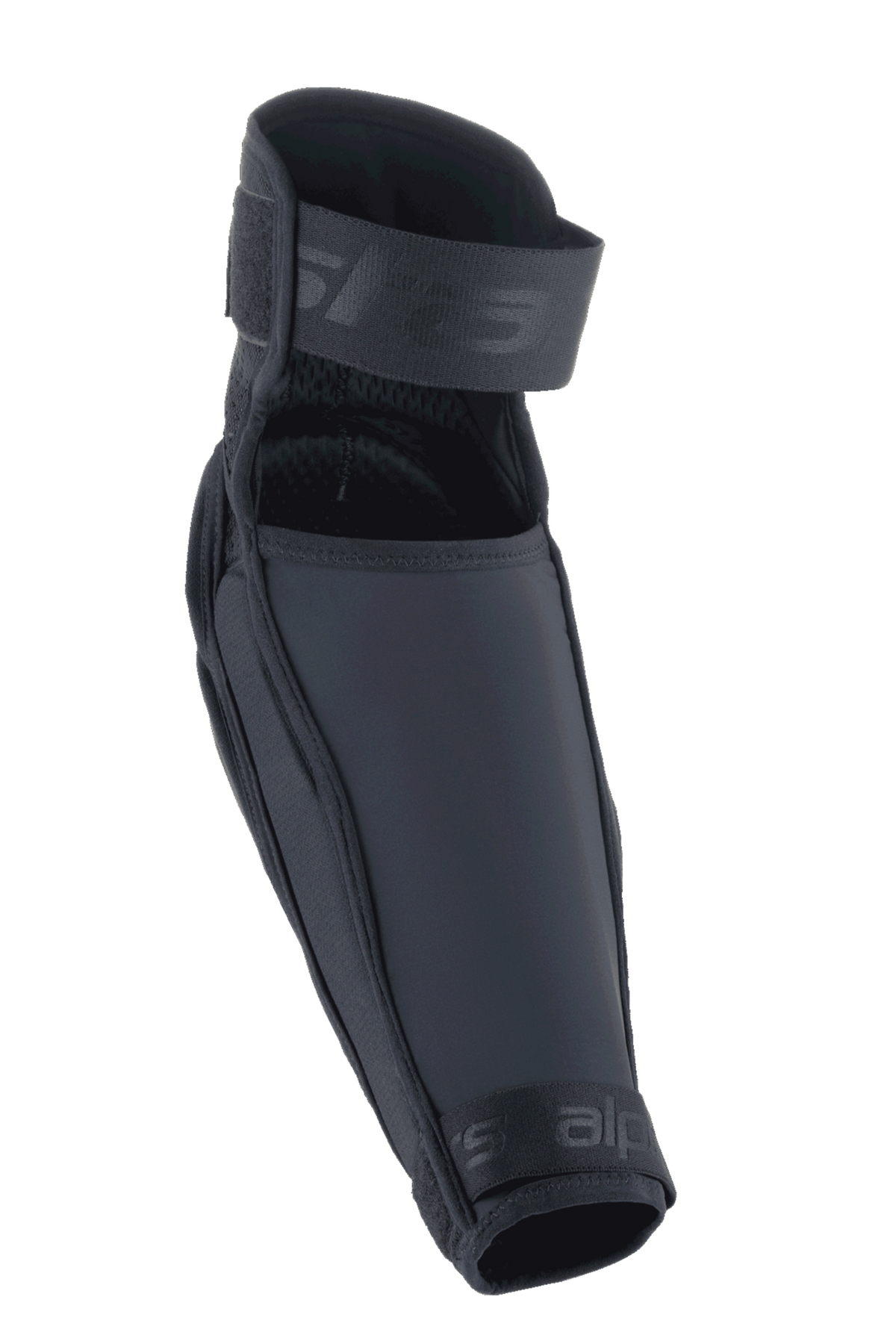 Ochraniacz łokci Alpinestars A-Impact Plasma Elite Shield, ochraniacz MTB, czarny, z gładką twardą skorupą TPU dla ochrony przed uderzeniami, podwójne regulowane paski dla pewnego dopasowania, ergonomiczna, wstępnie wyprofilowana konstrukcja do agresywnej jazdy po szlakach