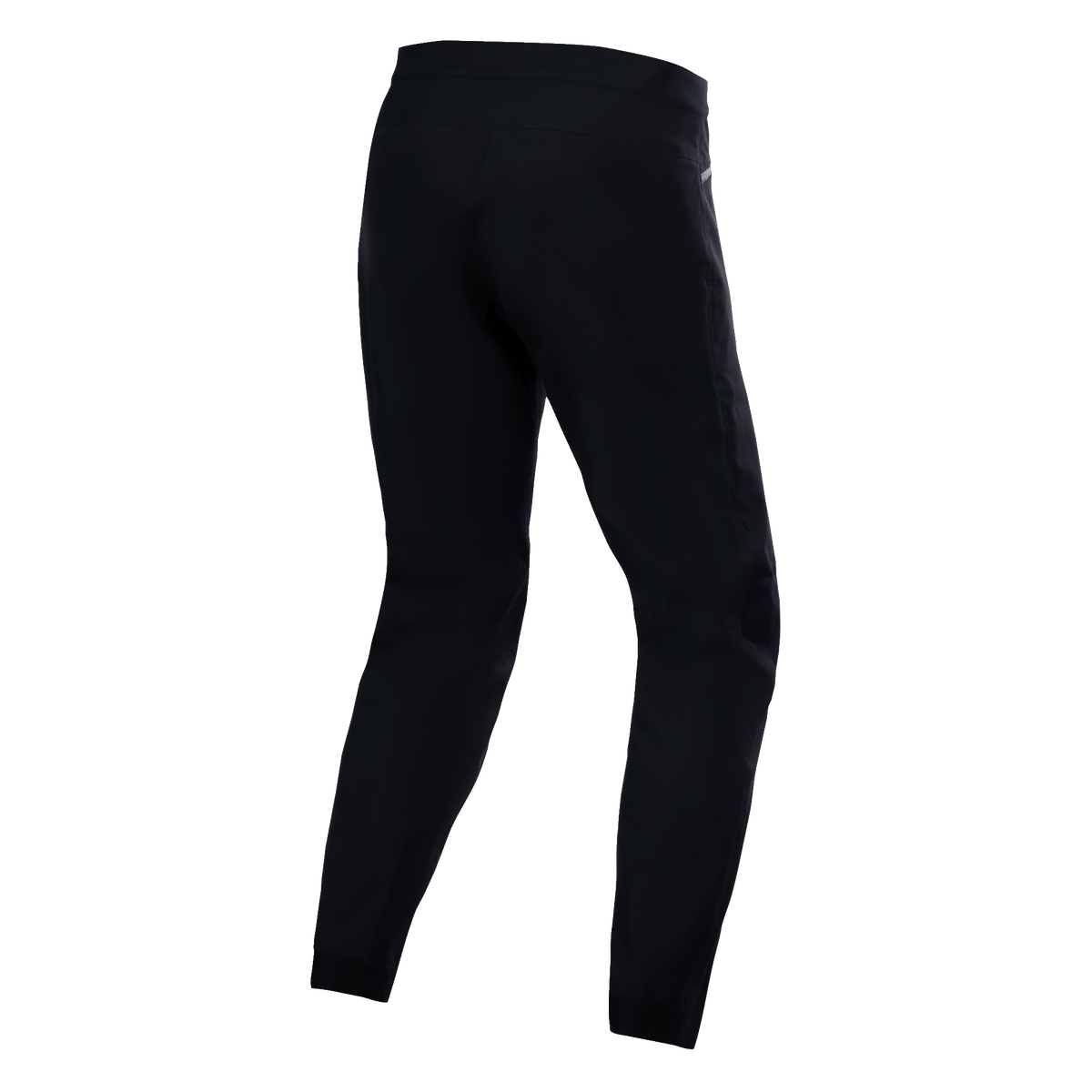 Alpinestars A-Dura Waterproof Pants, Black, rear view showing technical textile construction, mountain bike pants with 20k waterproof rating, durable stretch fabric for off-road riding in wet conditions