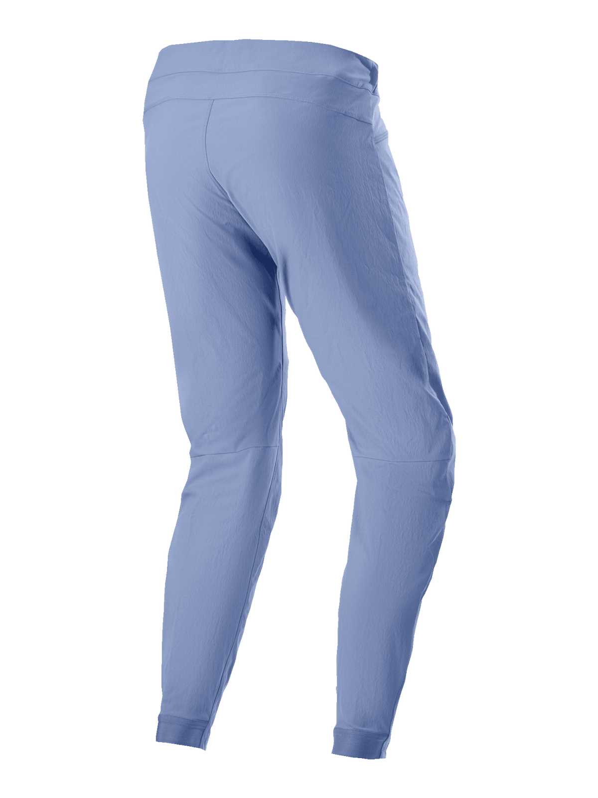 Alpinestars A-Dura Pants, spodnie rowerowe MTB, Infinity Blue, widok z tyłu ukazujący zwężany krój nogawek i elastyczne mankiety, wytrzymała tkanina rozciągliwa w dwóch kierunkach do jazdy terenowej