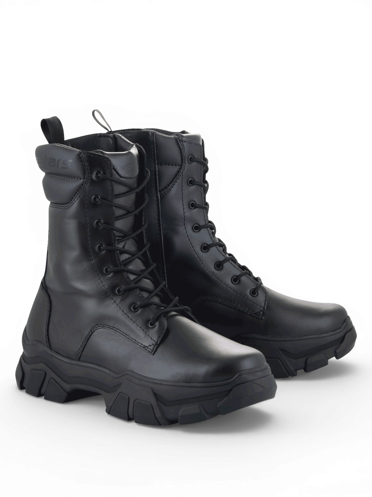 Alpinestars Ava, damskie buty motocyklowe miejskie, czarne, skóra licowa, masywna podeszwa, certyfikowane CE