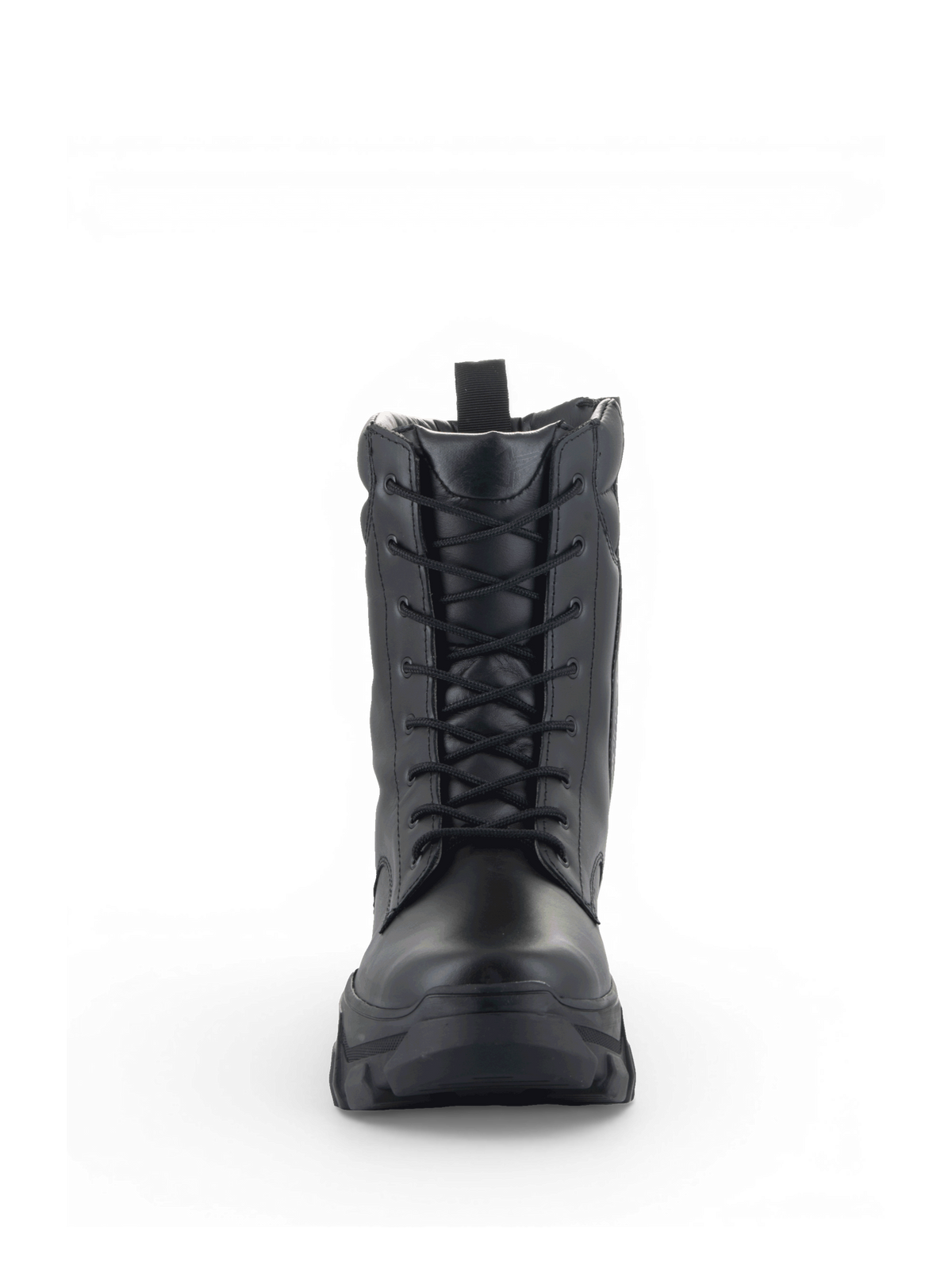 Buty Alpinestars Ava, damskie miejskie buty motocyklowe, czarne, skórzane, sznurowanie z przodu i gruba podwyższona podeszwa
