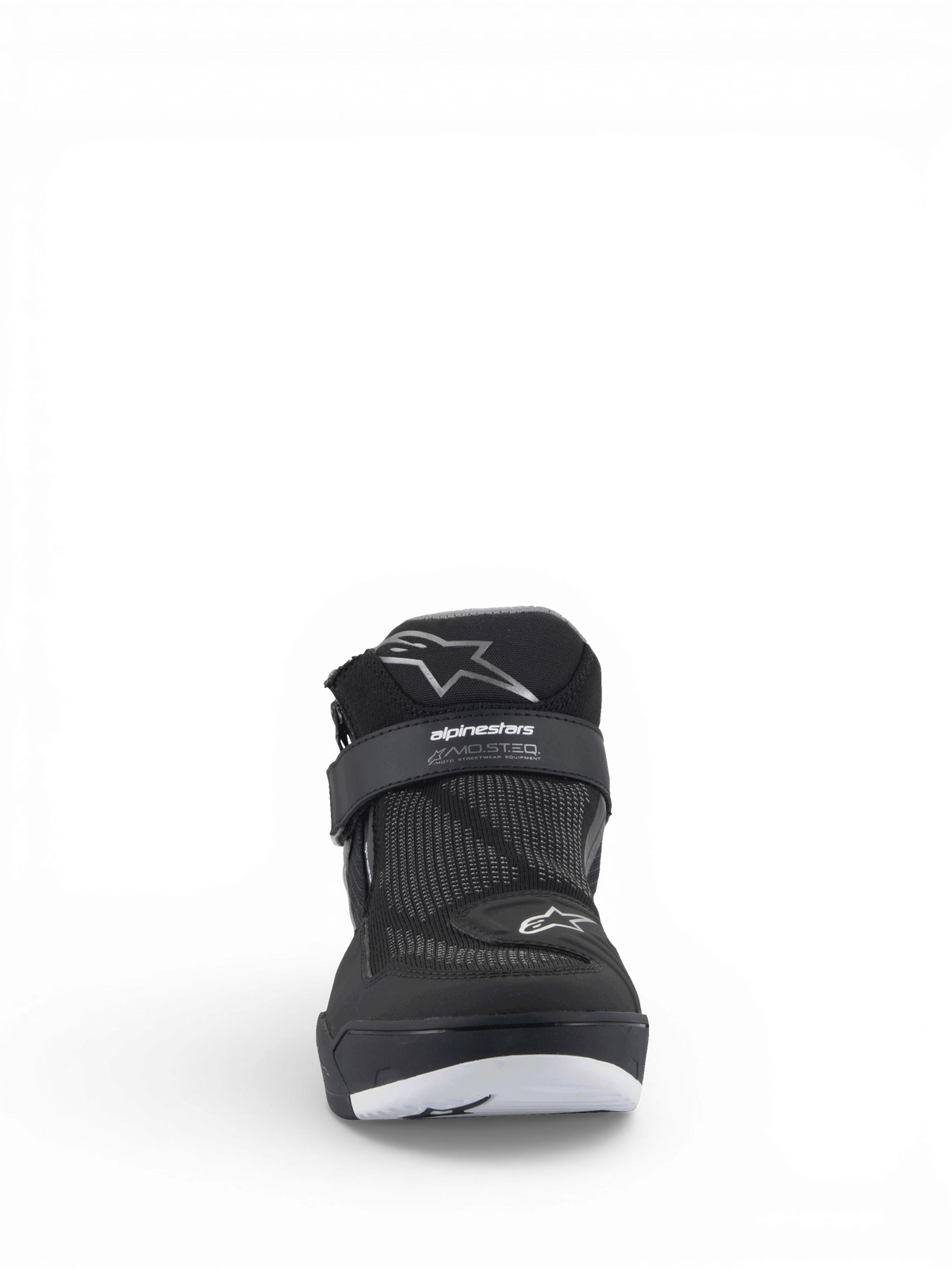 Buty Alpinestars Speedflight Street, męskie buty motocyklowe miejskie, czarne, siateczka i pasek z logo MO.ST.EQ.