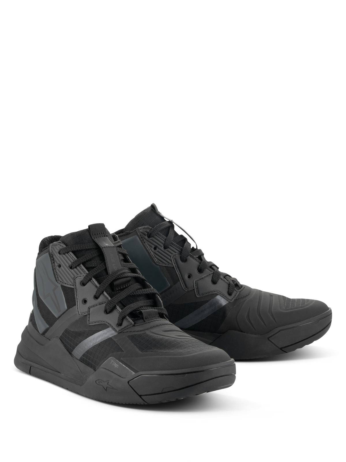 Buty Alpinestars Speedflight, techniczne buty motocyklowe, czarne, sneakersy w stylu street-sport z cholewką ripstop, bezszwowymi panelami i masywną podeszwą ochronną, miejskie obuwie motocyklowe