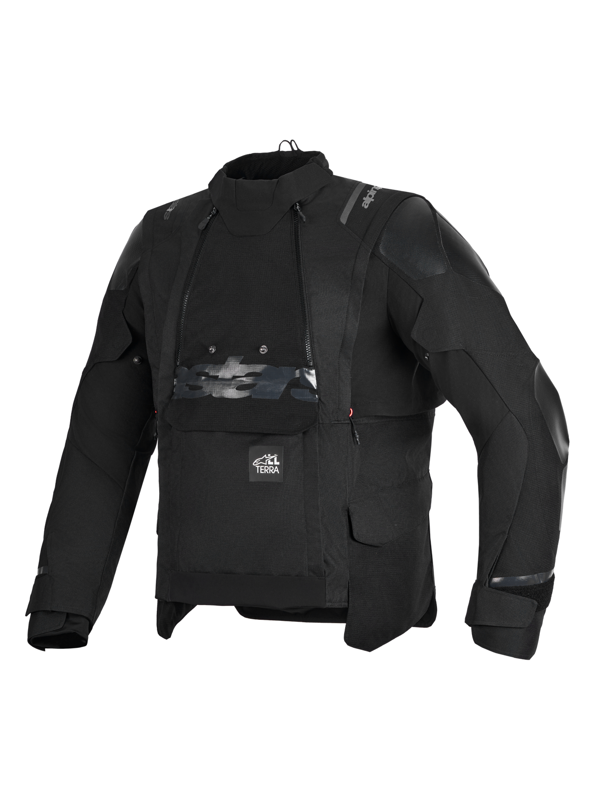 Alpinestars Harok V2 Drystar, kurtka motocyklowa all-terrain adventure, męska, czarna, certyfikowana CE, z wodoodporną membraną i konstrukcją wentylacyjną