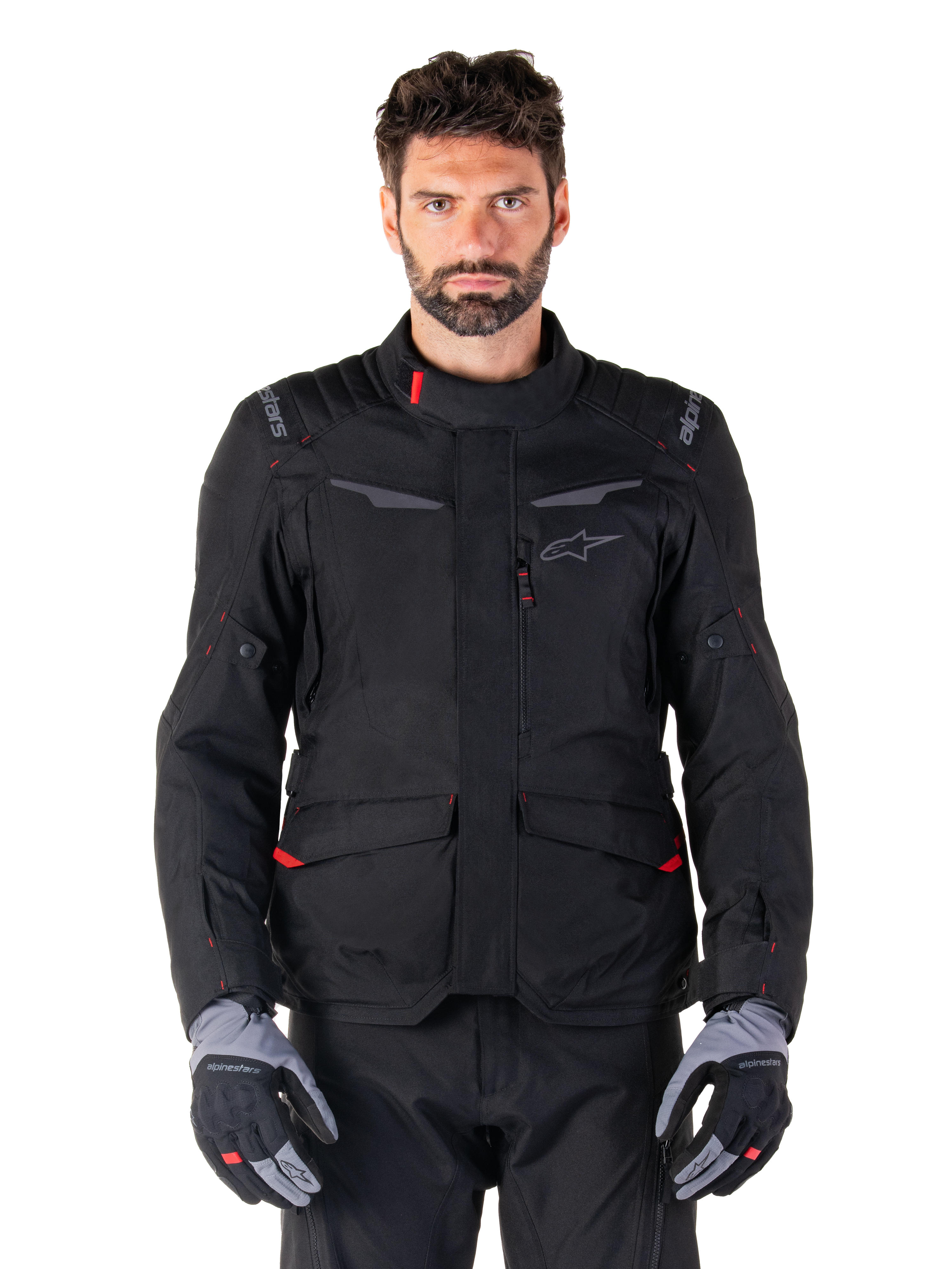 ST-1 Waterproof - Black Motorcycle Jacket | Alpinestars®