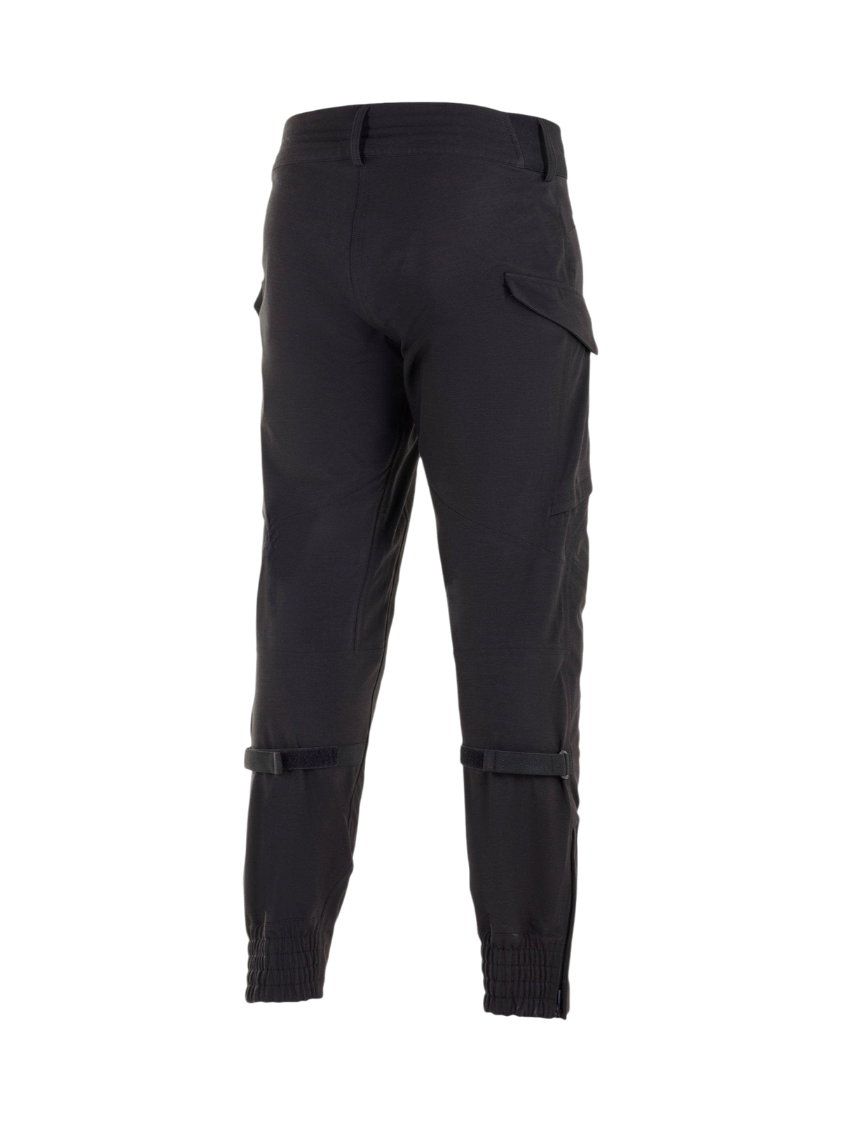 Spodnie Alpinestars Juggernaut Wodoodporne, czarne męskie spodnie motocyklowe softshell z regulacją łydek i kieszenią cargo.
