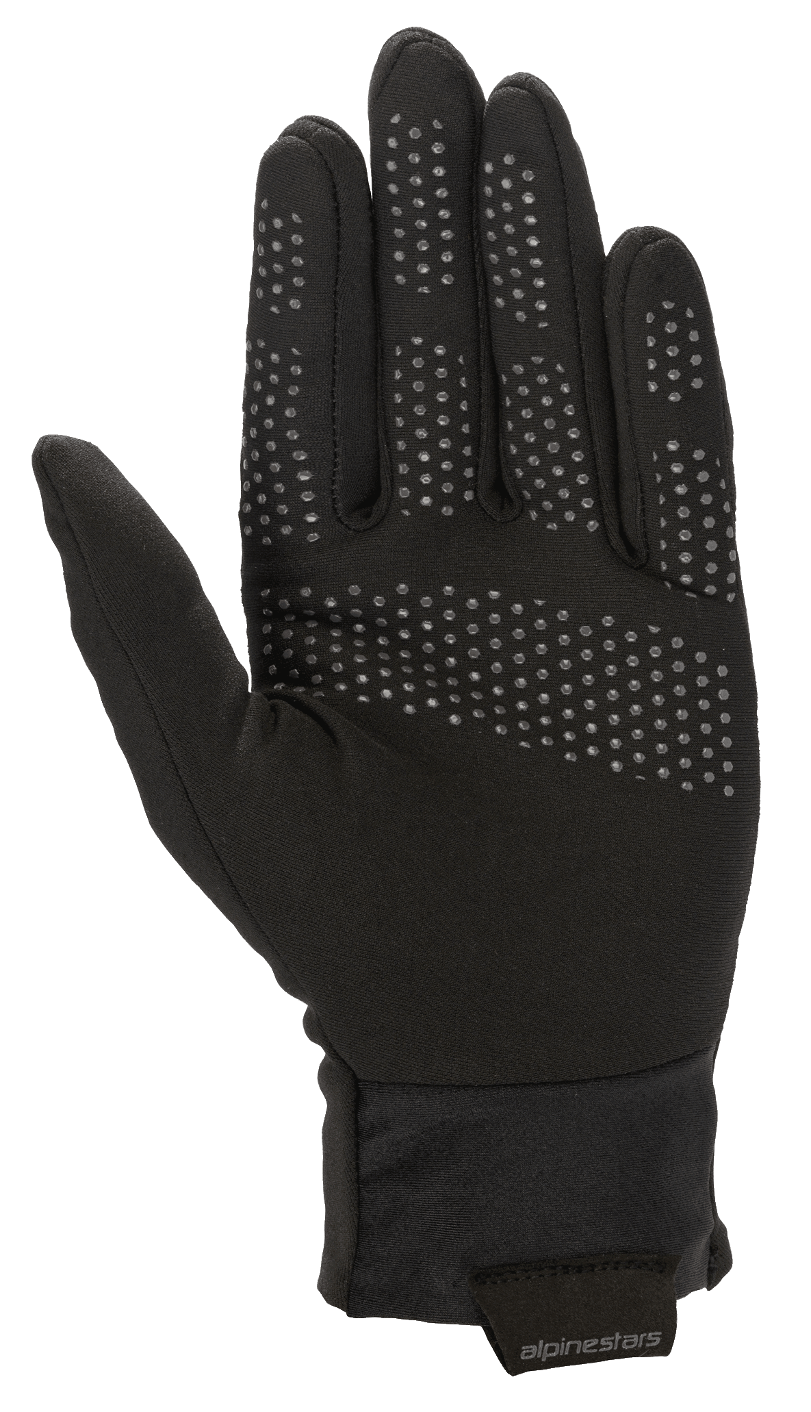 Alpinestars Range 2 In One GORE-TEX Inner Glove, wyjmowana termiczna rękawica wewnętrzna, czarna, z teksturowanymi punktami przyczepności na dłoni i palcach, elastyczny mankiet z logo Alpinestars, akcesorium termiczne do wielosezonowych rękawic motocyklowych
