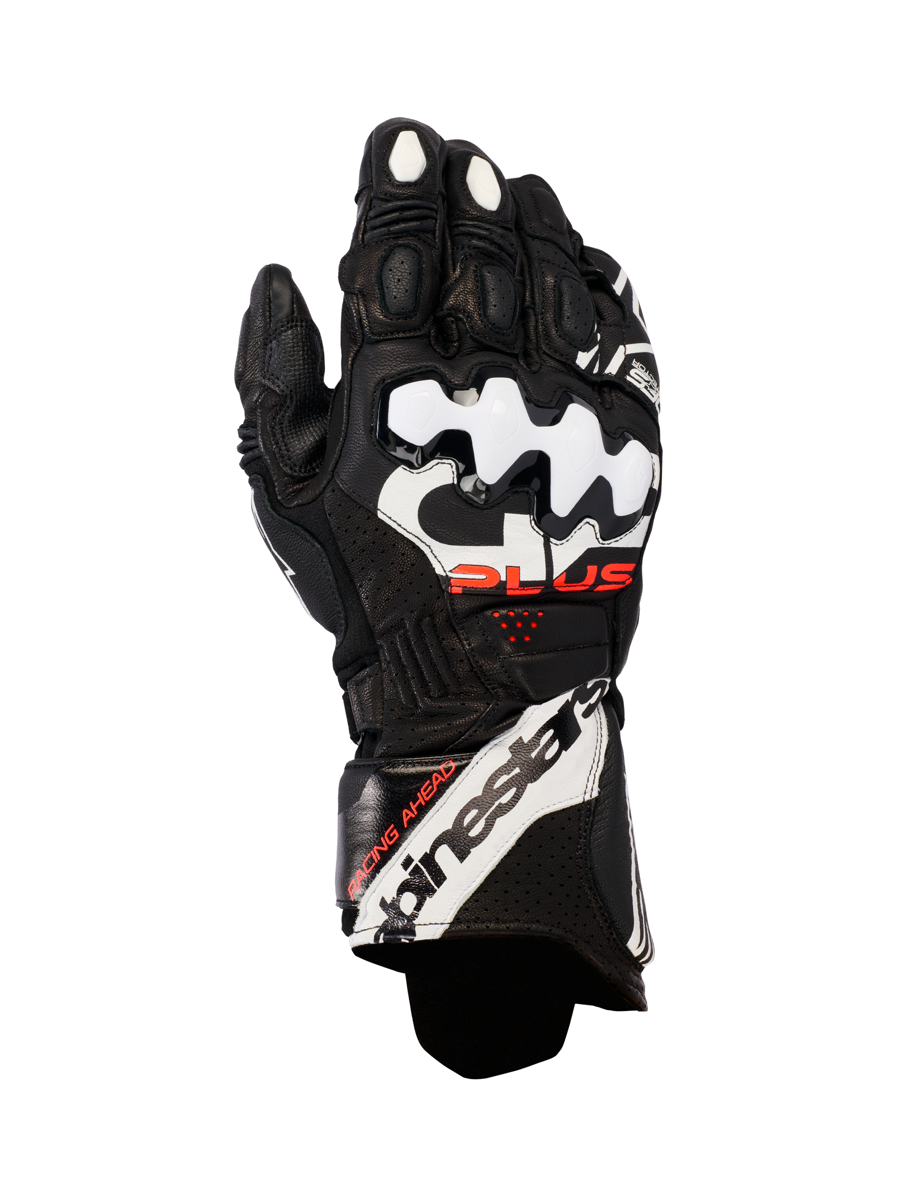 GP Plus R V3 - Black Motorcycle Gloves | Alpinestars®
