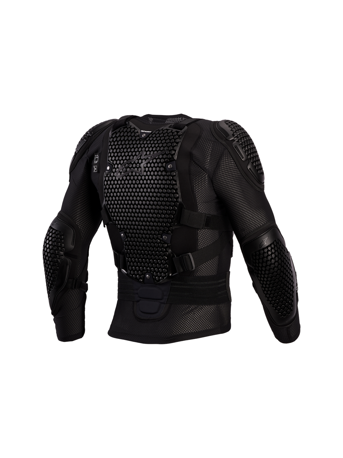 Alpinestars Kurtka Ochronna Bionic Action V3, czarna męska zbroja motocrossowa, widok z tyłu na ochraniacz pleców A-Morph.