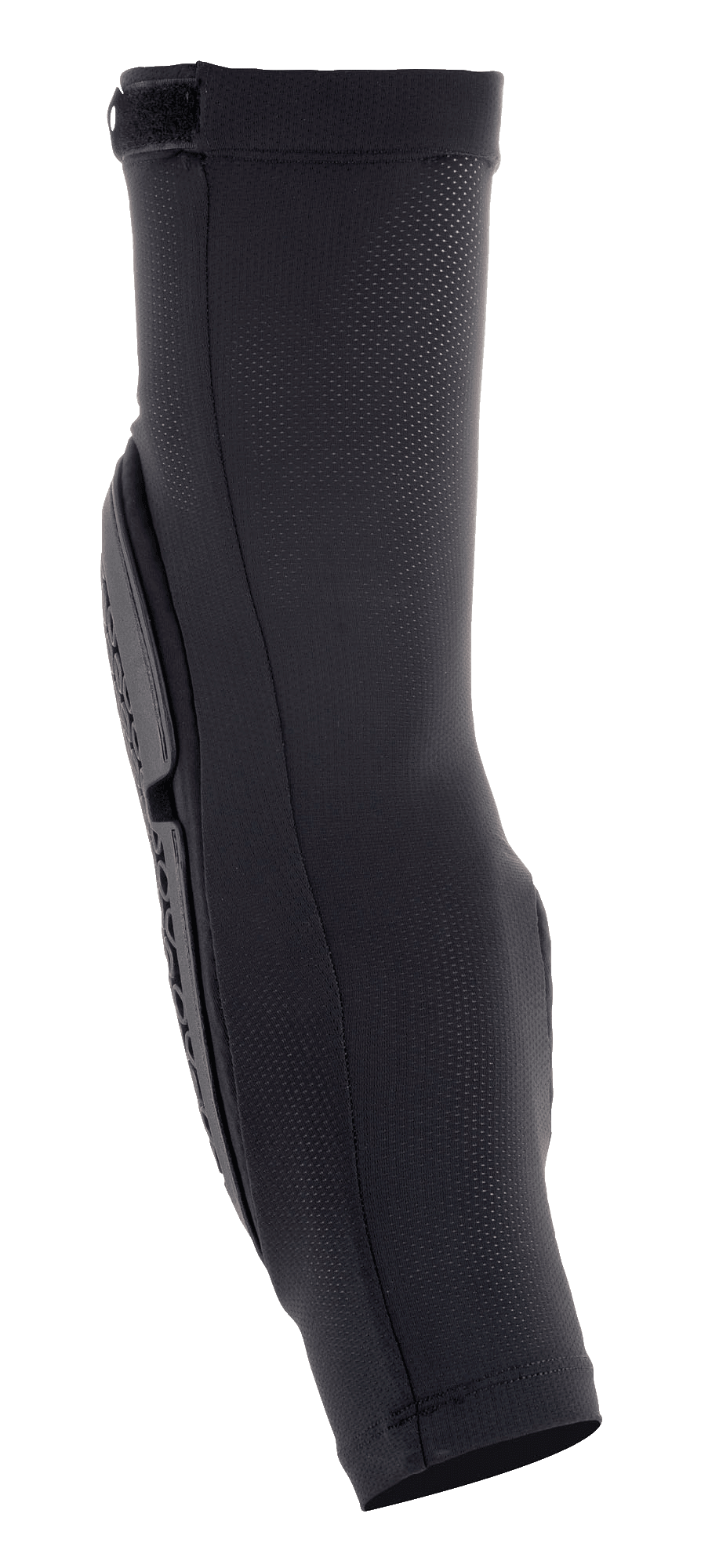 Alpinestars Bionic Flex Elbow Protector, motocrossowy ochraniacz łokcia, czarny, widok z boku, oddychający rękaw z elastycznej siatki, ergonomicznie wyprofilowana płyta ochronna, wsuwana konstrukcja zapewniająca ochronę przed uderzeniami