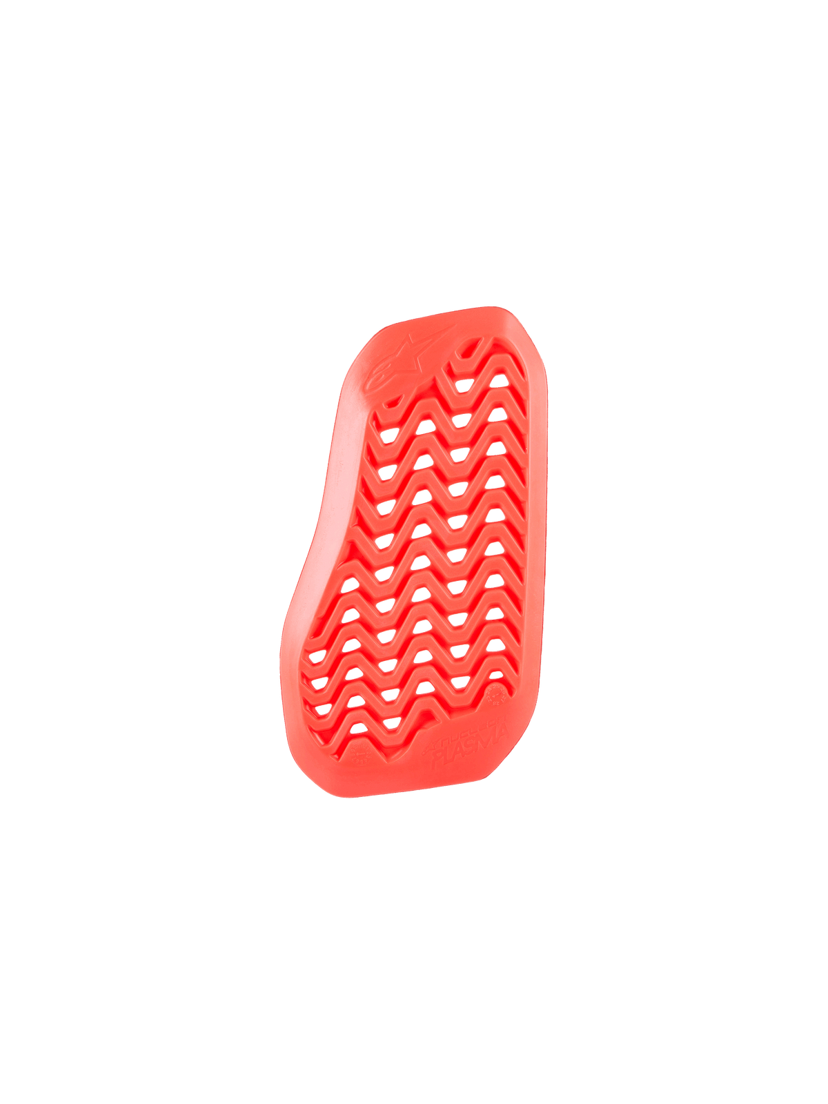 Alpinestars Nucleon Plasma Divided Chest Protector Insert, czerwona wkładka ochronna na klatkę piersiową, perforowany wzór zygzakowaty dla maksymalnego przepływu powietrza, lekki i elastyczny biopochodny materiał pochłaniający uderzenia, drogowe wyposażenie motocyklowe