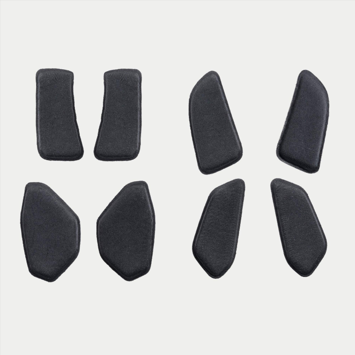 Alpinestars BNS Soft Pad Set, czarny, ośmioczęściowy zestaw wymiennych wyściółek do systemów stabilizacji szyi BNS, profilowane wkładki piankowe dla komfortu podczas jazdy MTB i off-road