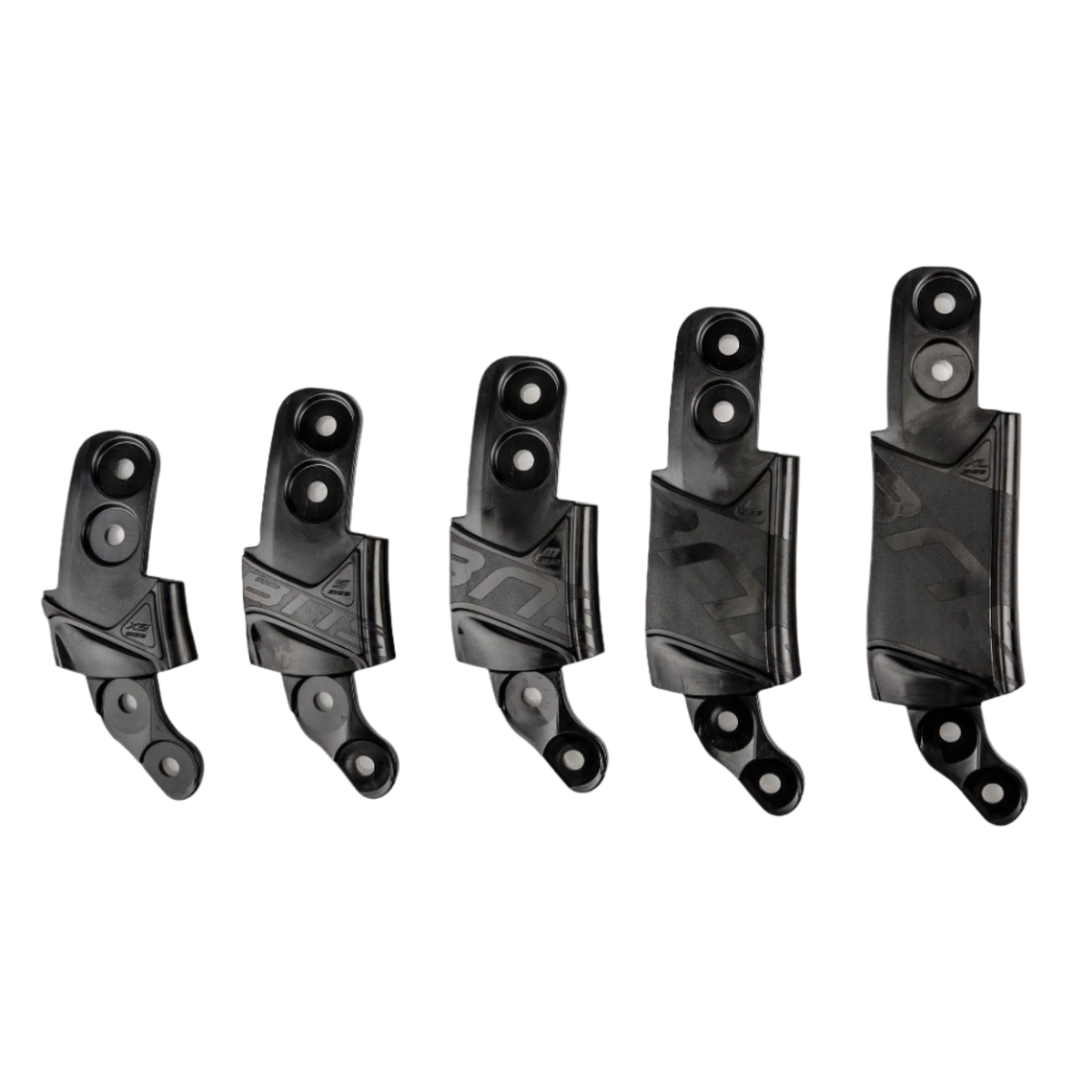 Alpinestars BNS Size Adapter Kit, akcesorium do stabilizatora szyi Bionic Neck Support, czarny, pięć plastikowych elementów o różnych wysokościach do precyzyjnej regulacji, modułowe komponenty dopasowujące do ochrony off-road