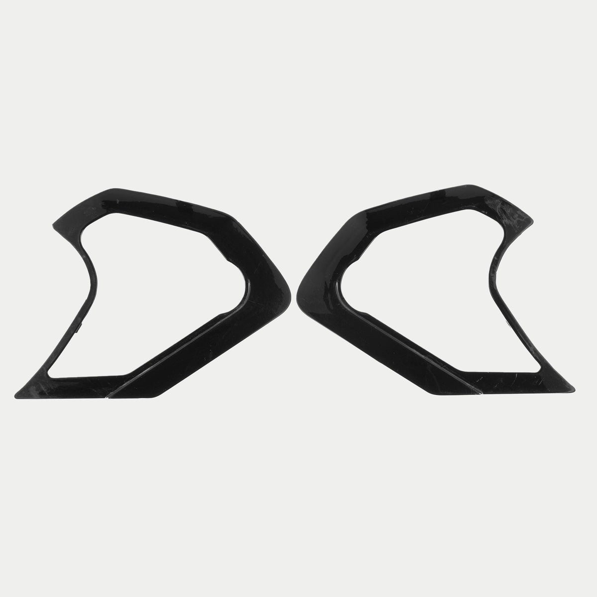 Alpinestars Supertech R10 Shield Mechanism Cover, akcesorium do kasku, czarny połysk, para smukłych, kanciastych plastikowych osłon mechanizmu wizjera, wykończenie o wysokim połysku, oficjalna część zamienna do kasków S-R10
