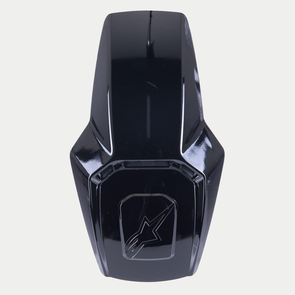 Alpinestars Supertech R10 Top Vent, akcesorium do kasku, czarny błyszczący, część zamienna do kasków S-R10 z wykończeniem na wysoki połysk i wytłoczonym logo
