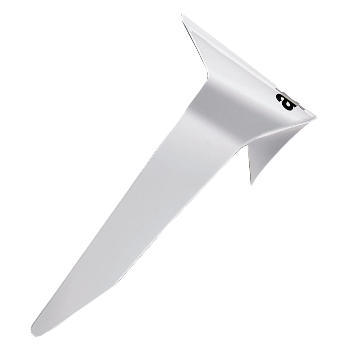 Alpinestars Supertech R10 Solid Standard Spoiler, akcesorium do kasku, biały z połyskiem, aerodynamiczny element z tworzywa sztucznego z małym czarnym logo, oficjalna część zamienna do kasków motocyklowych S-R10