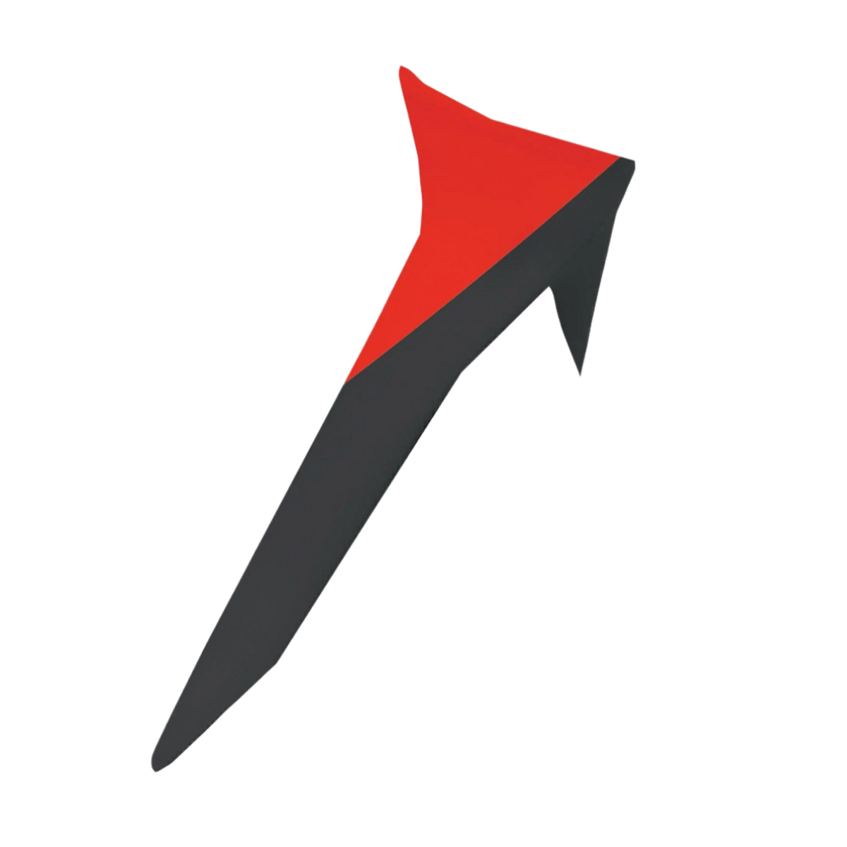 Alpinestars Supertech R10 Element Standard Spoiler, akcesorium do kasku motocyklowego, czarny i jaskrawoczerwony, smukły aerodynamiczny design z ostrym profilem wingletu