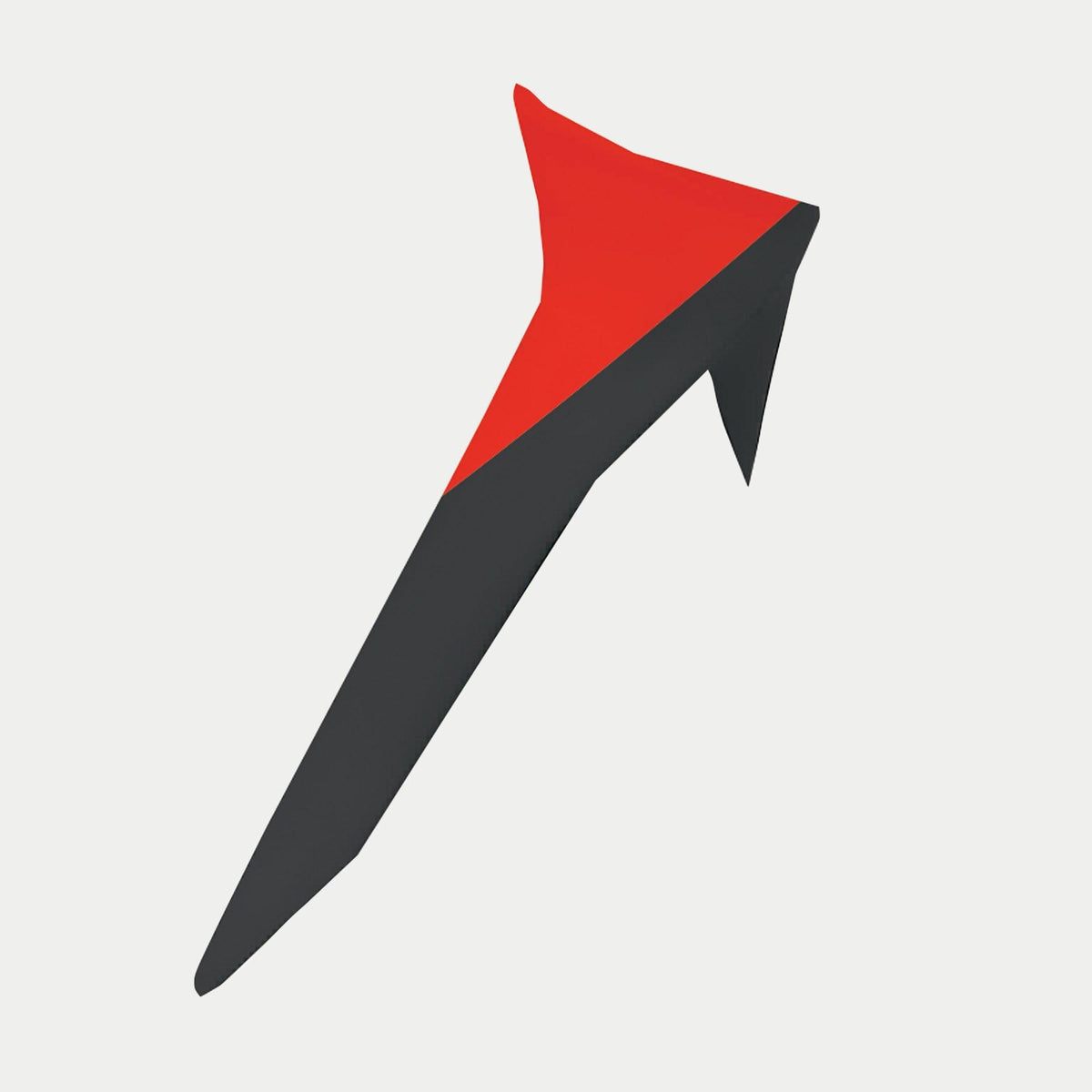 Alpinestars Supertech R10 Element Standard Spoiler, akcesorium do kasku, czarny i jaskrawoczerwony, smukła aerodynamiczna płetwa o błyszczącym wykończeniu, zaprojektowana do kasków wyścigowych S-R10