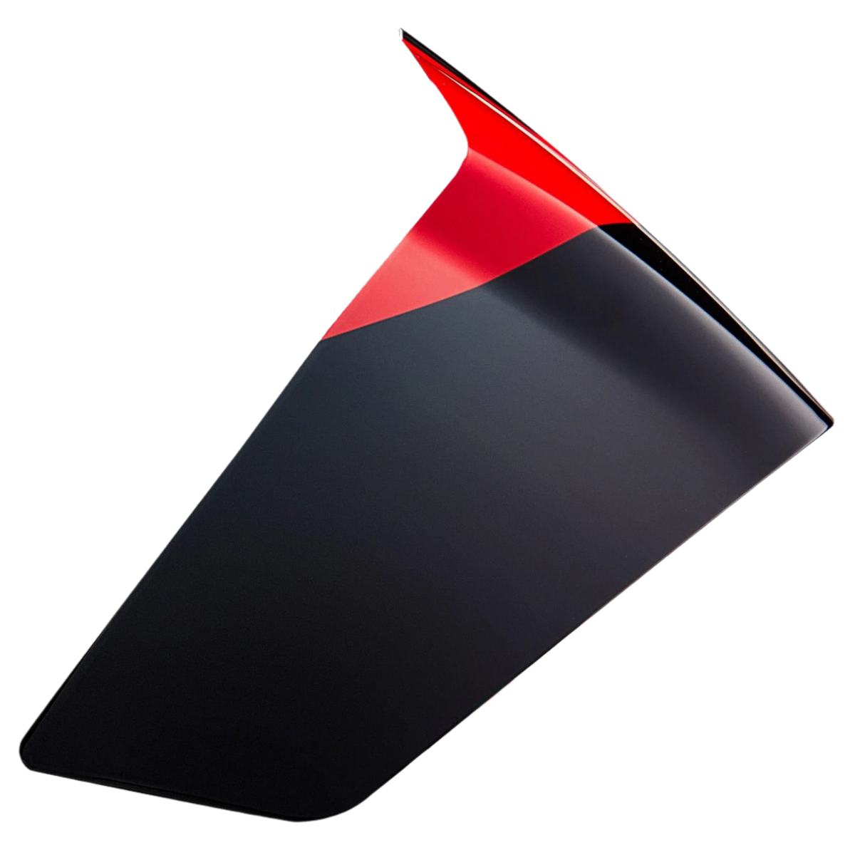 Alpinestars Supertech R10 Element Race Spoiler, akcesorium do kasku, błyszczący czarny i jaskrawoczerwony, aerodynamiczna część zamienna do kasków S-R10, smukły, spiczasty profil