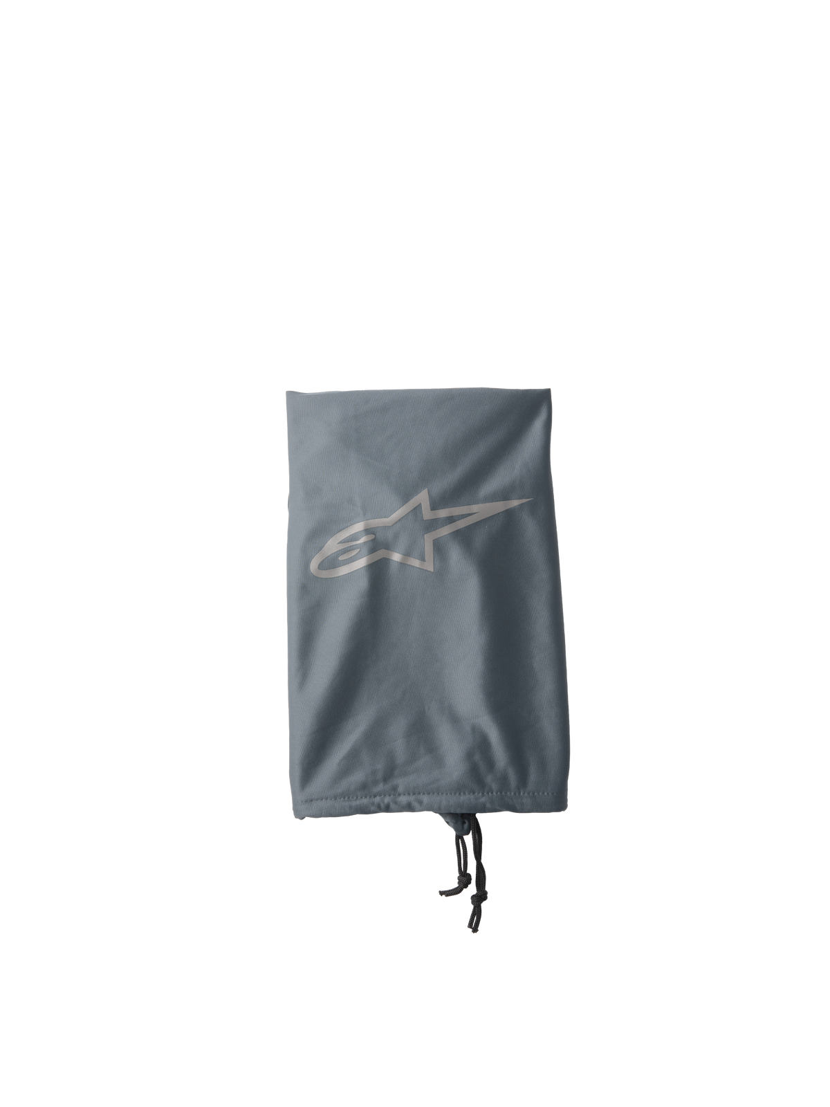 Alpinestars S-M7 Soft Bag, worek na kask motocrossowy, szary, z jasnoszarym logo Alpinestars w kształcie gwiazdy, ściągacz z czarnym sznurkiem, lekka tekstylna konstrukcja dla ochrony sprzętu off-road