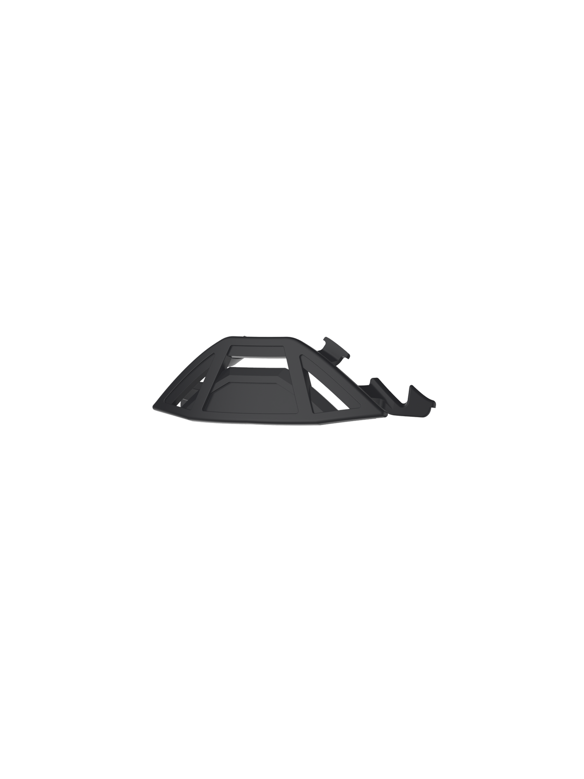 Część zamienna osłony nosa Alpinestars Supertech, czarny plastikowy element do gogli motocrossowych, ochrona off-road.