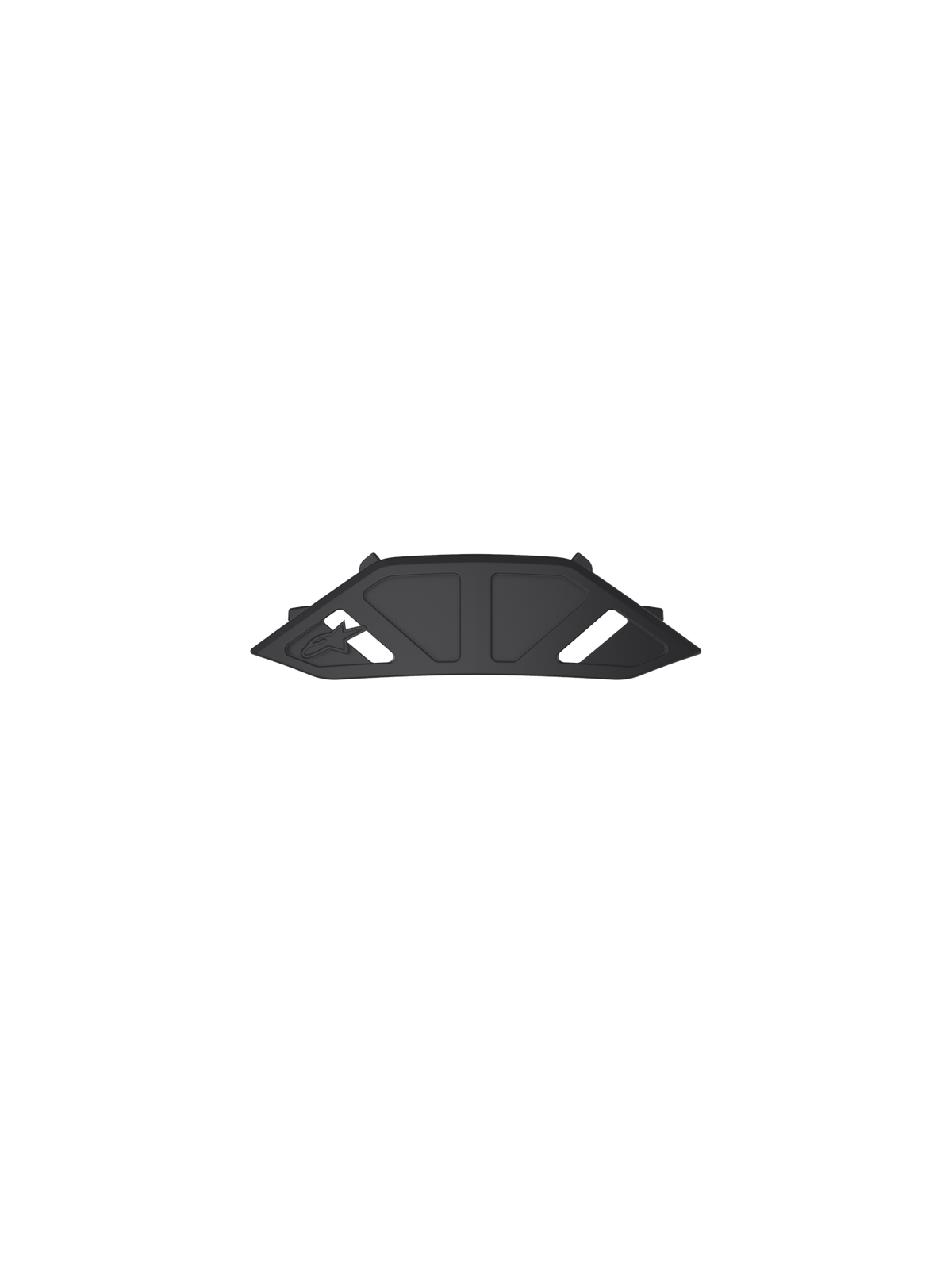 Alpinestars Vision 8-5-3 Nose Guard Replacement, black plastic motocross goggle accessory for off-road protection.