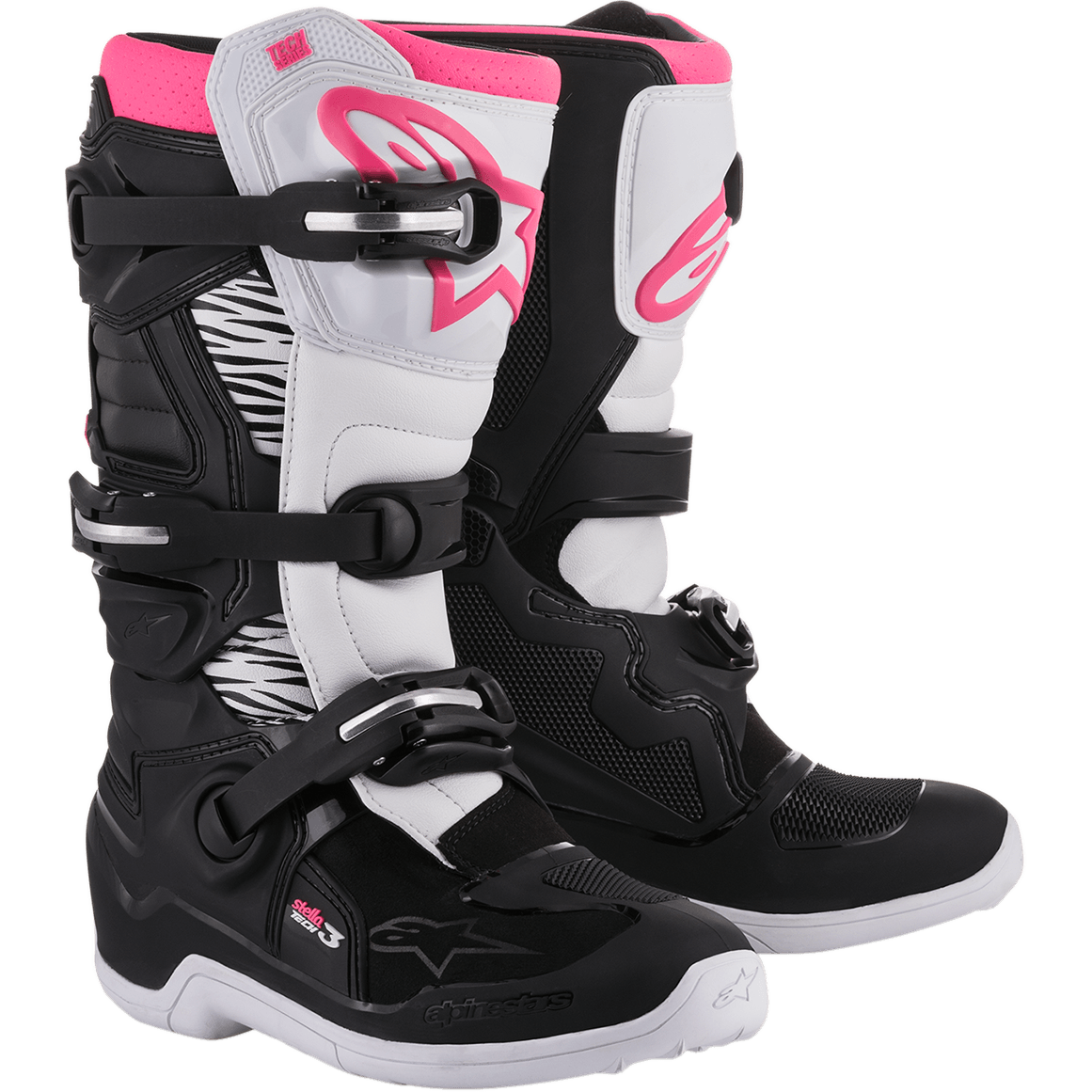 Kobiety Stella Tech 3 Buty BLACK MOTOCROSS Boots Alpinestars