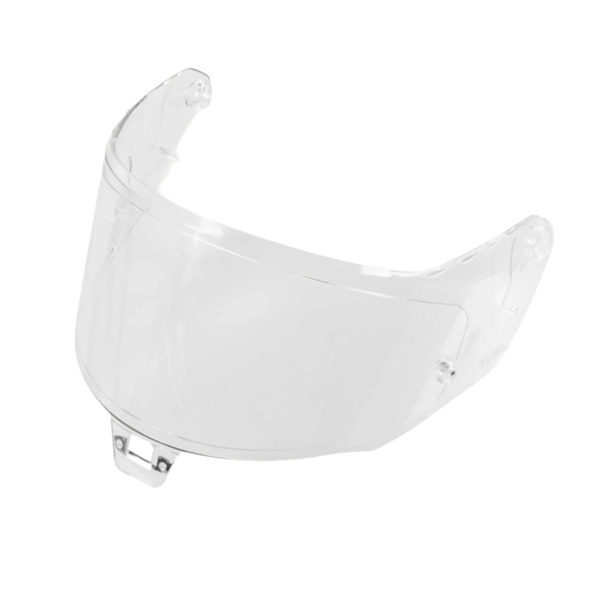 Alpinestars Supertech R10 AFHS-01 Shield, Motorcycle Helmet Visor, Clear, transparent plastic with side mounting points and central locking mechanism, replacement eye protection for S-R10 helmets