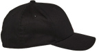 Alpinestars Corp Shift 2 Curved Brim, czarna czapka z daszkiem, profil boczny, zakrzywiony daszek, usztywniona korona z otworami wentylacyjnymi, codzienne nakrycie głowy inspirowane sportami motorowymi