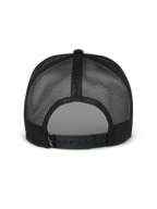 Czapka Alpinestars Flag Snapback, biało-czarna, widok z tyłu przedstawiający czarne panele z siatki i regulowane zapięcie snapback, codzienne nakrycie głowy w stylu motorsport
