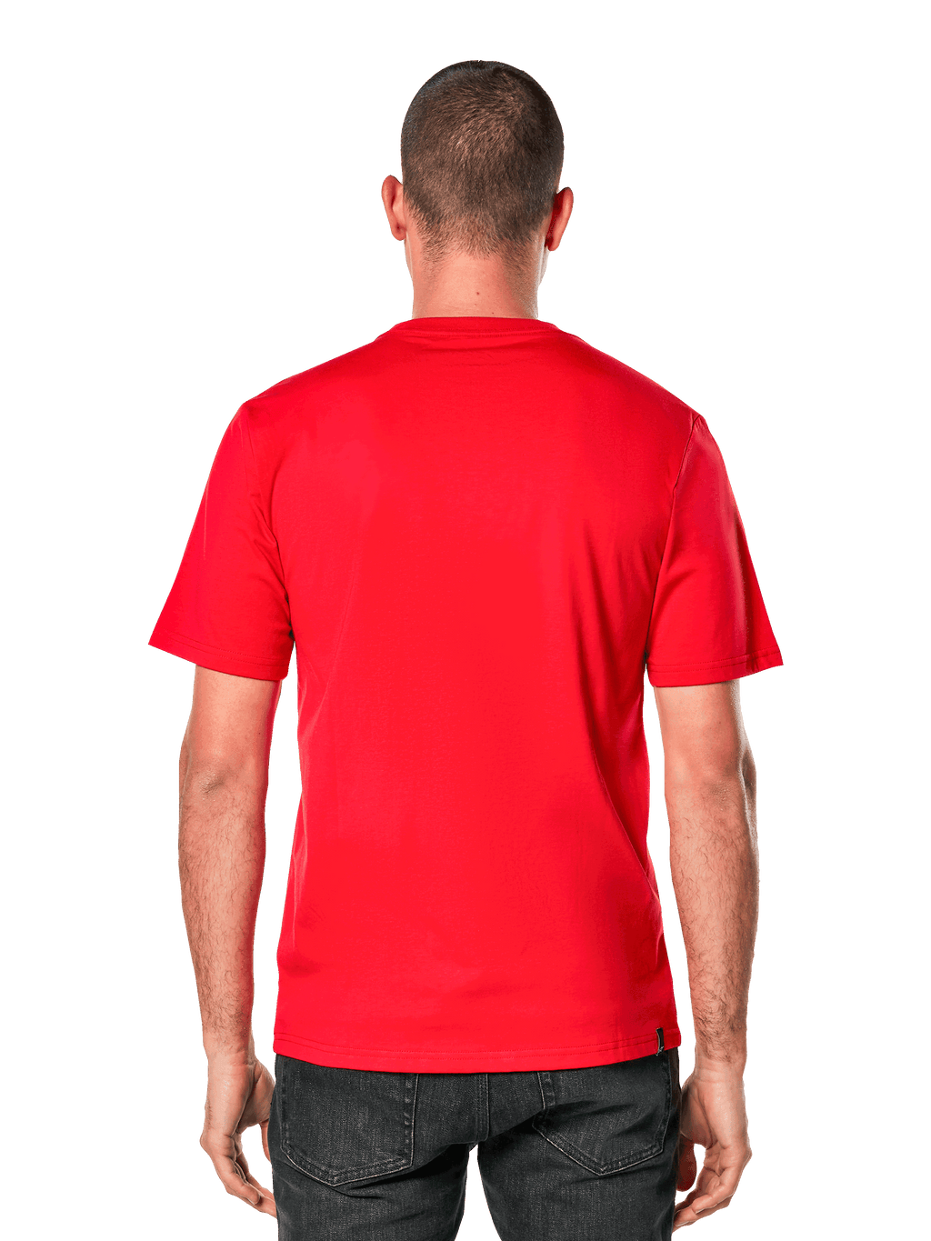 Alpinestars Ageless 2.0 CSF Tee, koszulka z krótkim rękawem, widok z tyłu, czerwona, codzienna odzież sportowa inspirowana motorsportem
