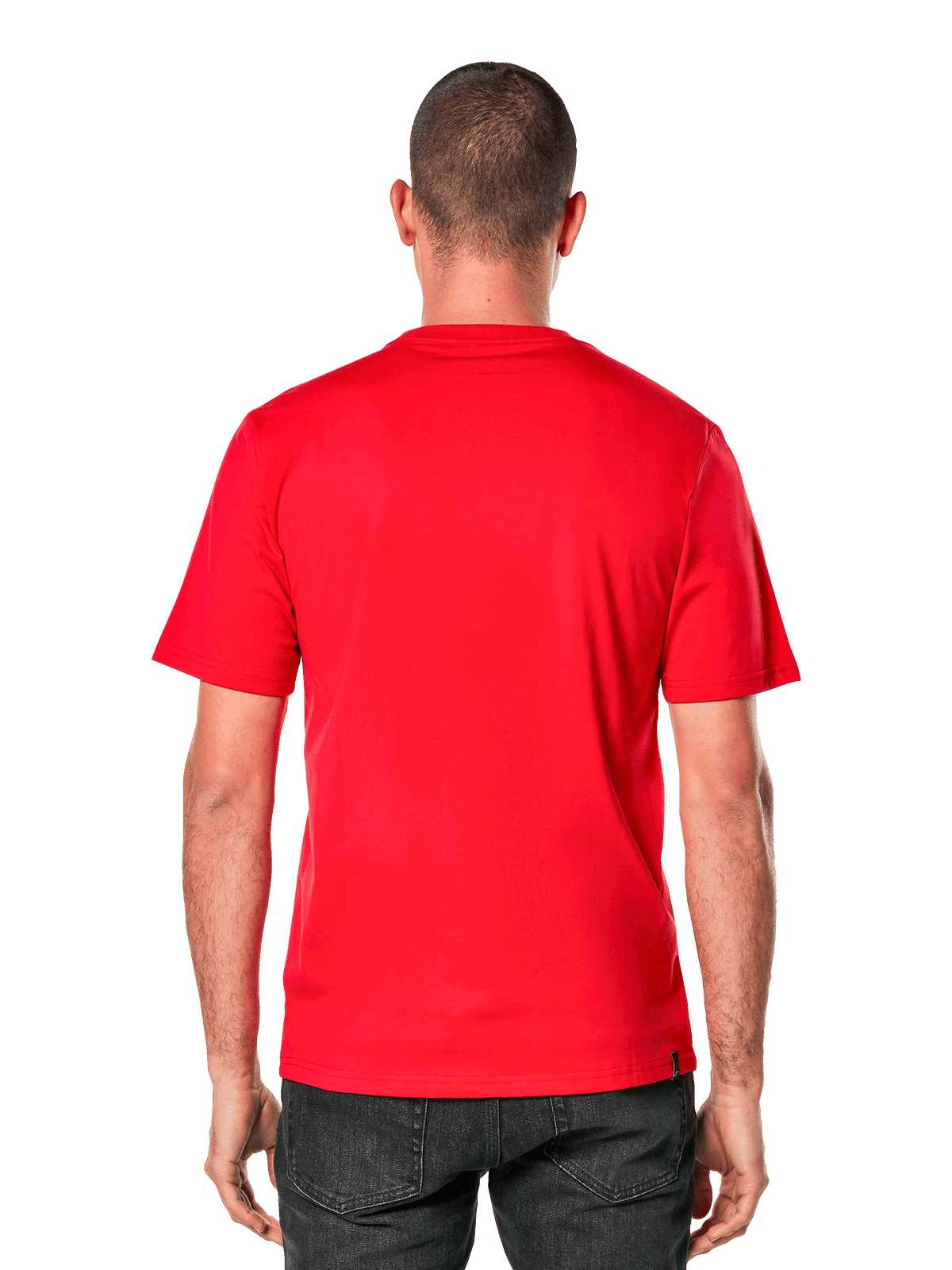 Alpinestars Ageless 2.0 CSF Tee, koszulka z krótkim rękawem, widok z tyłu, czerwona, codzienna odzież sportowa inspirowana motorsportem