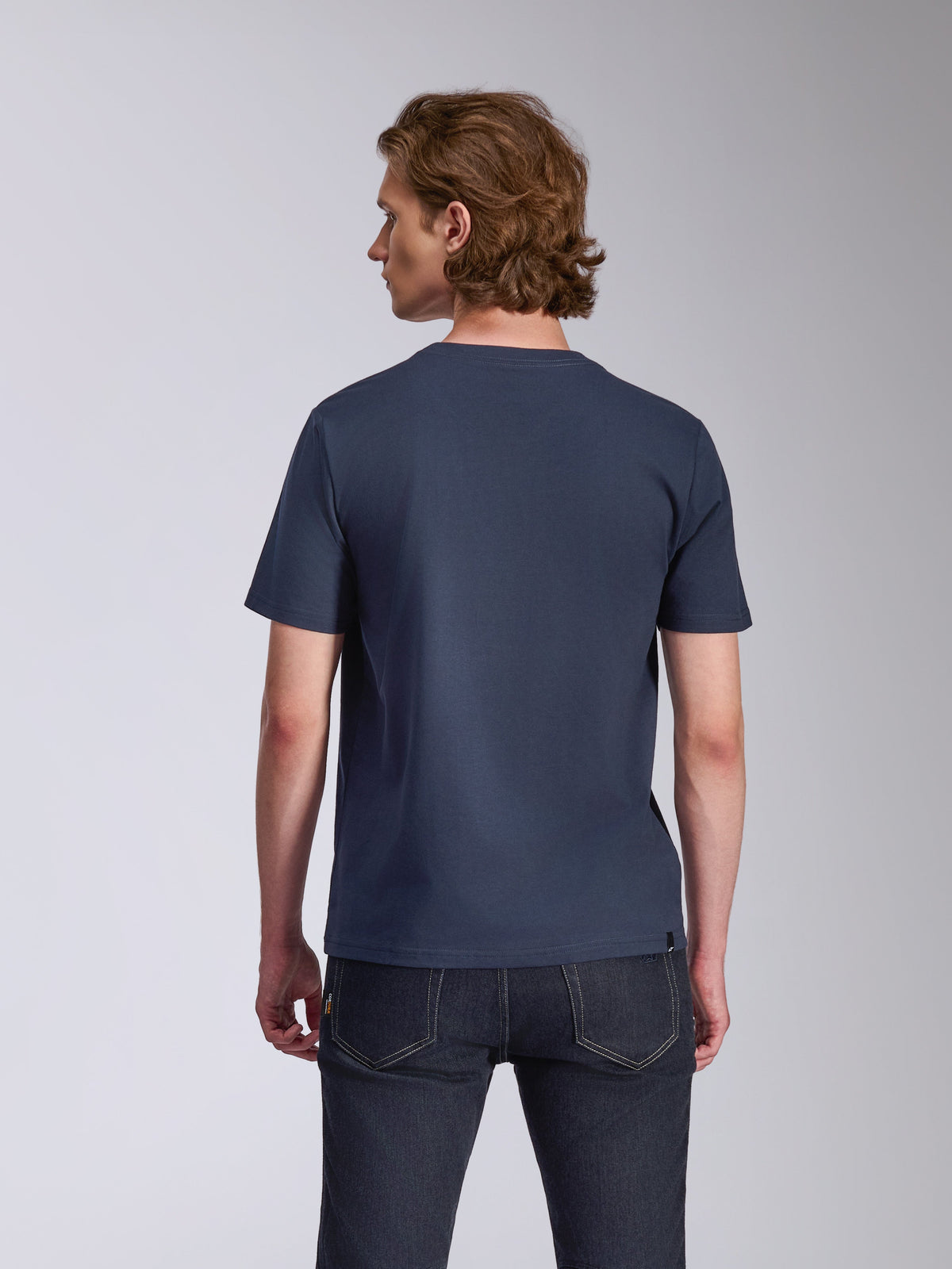 Alpinestars Ageless 2.0 CSF Tee, t-shirt z krótkim rękawem, granatowy, widok z tyłu, gładki design, casualowa odzież motorsportowa