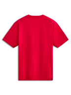 Alpinestars Ageless Shadow CSF Tee, koszulka z krótkim rękawem, czerwona, widok z tyłu, gładki czerwony design z małą czarną metką marki na dolnej krawędzi, casualowa odzież sportowa
