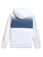 Alpinestars Specter Hoodie, biała bluza z kapturem i gradientowym nadrukiem, widok z tyłu, sportowa odzież