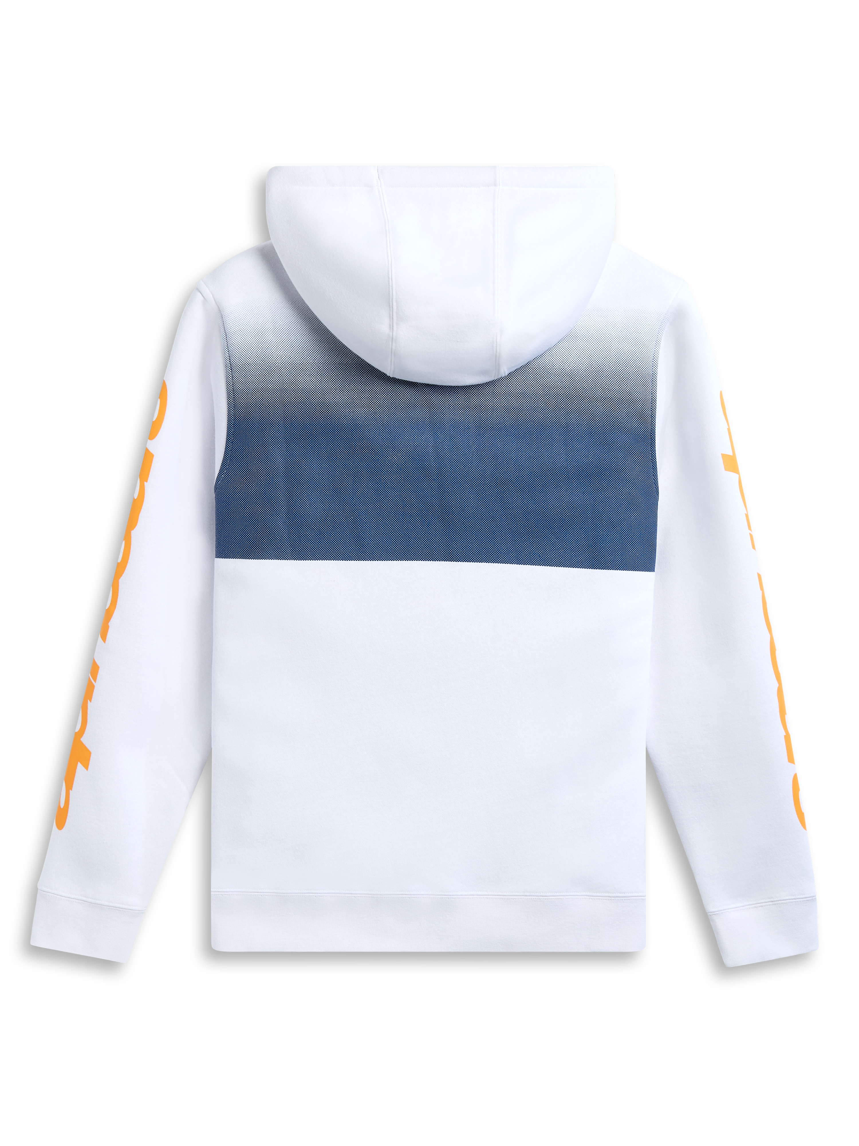 Alpinestars Specter Hoodie, biała bluza z kapturem i gradientowym nadrukiem, widok z tyłu, sportowa odzież