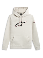 Alpinestars Bluza Z Kapturem Insignia, off-white bluza z kapturem z kieszenią kangurką i grafiką z logo na piersi, casualowa odzież sportowa